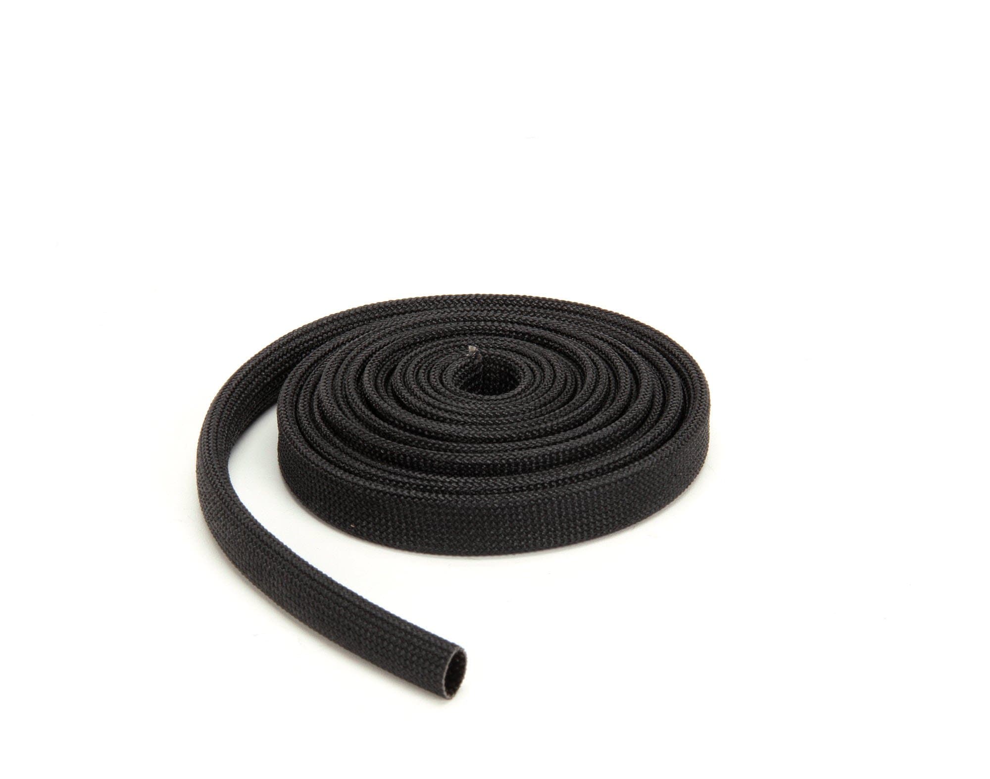 Grainger RES2RMH8 Techflex FGN0.38BK10 Insultherm High-Temperature Resin, Coated Fiberglass Braided Sleeve, 3/8" Diameter, 10' Length