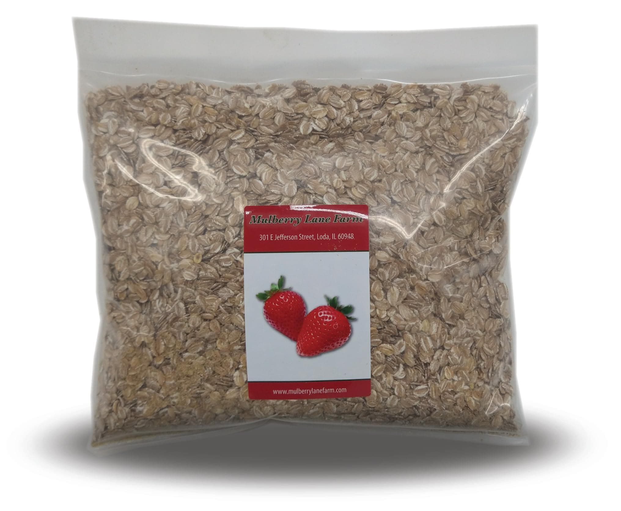 Rolled Rye Flakes 2 Pounds Non-GMO, Product of USA, Mulberry Lane Farms