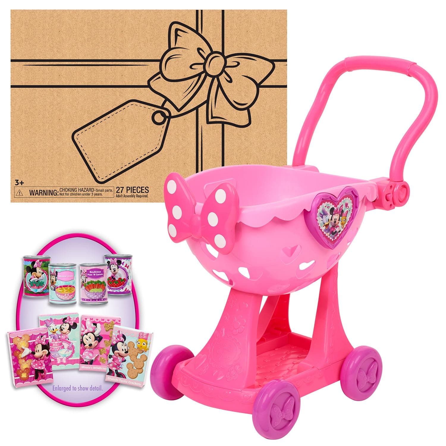 Minnie Mouse Happy Helpers Bowtique Shopping Cart Bulk, Ages 3 Up, by Just Play