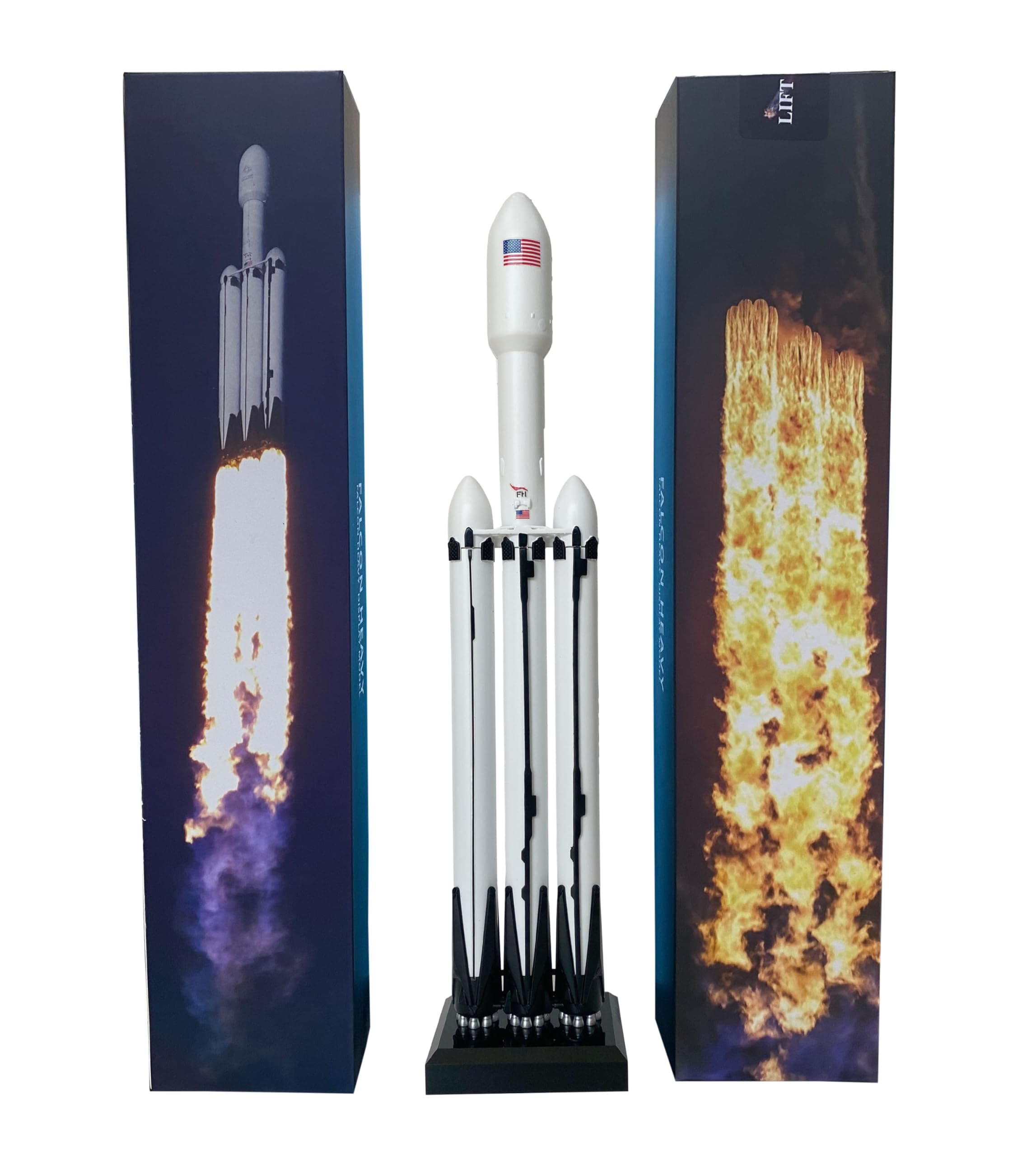 Space X Falcon Heavy 1/233 Diecast Rocket Model