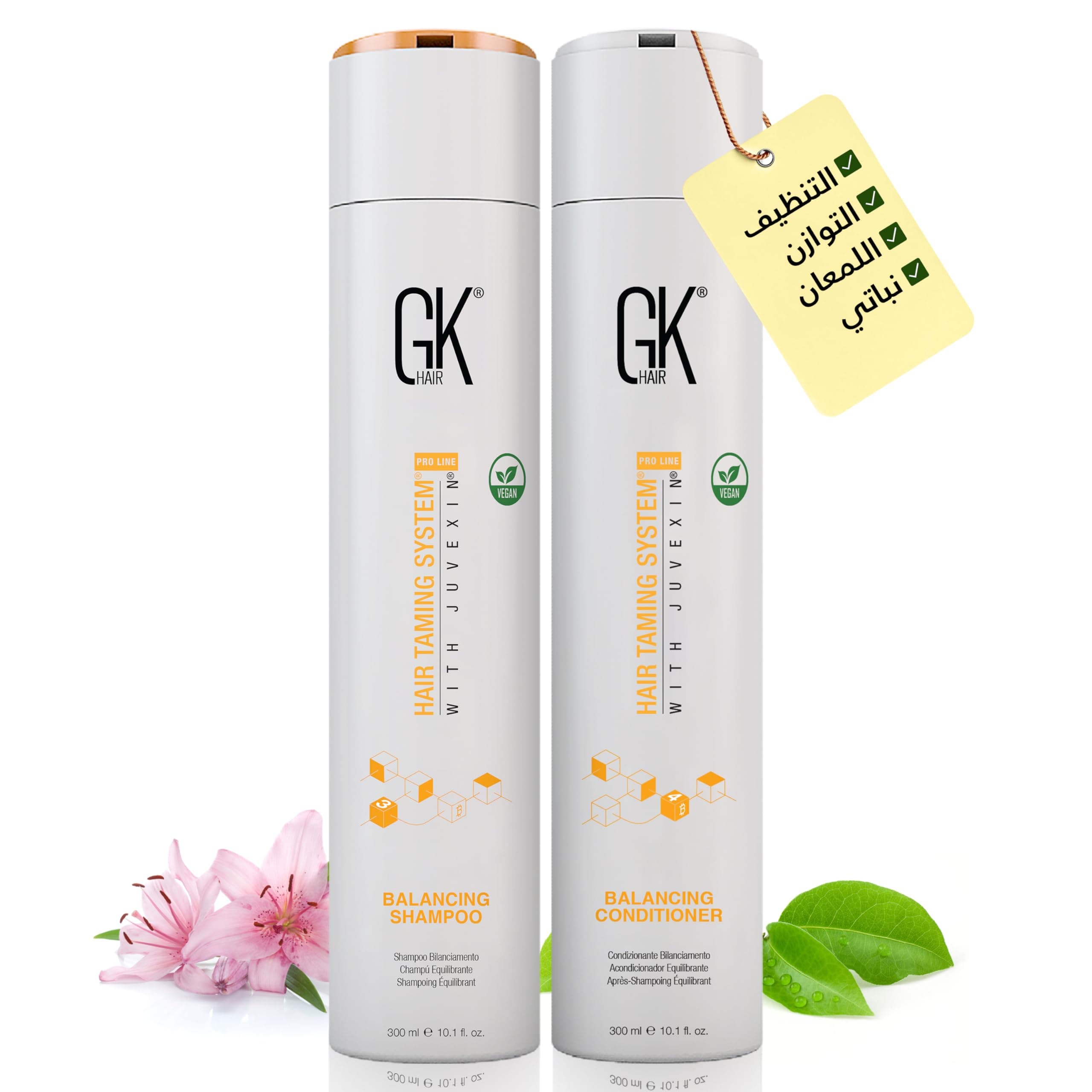 GK HAIR Balancing Shampoo and Conditioner Set for Oily Hair Upto 72-Hour Freshness Best Shampoo and Conditioner for Greasy Scalp Build Up Dirt, Skip the Daily Wash, Gentle Fragrance 10.1 Fl Oz