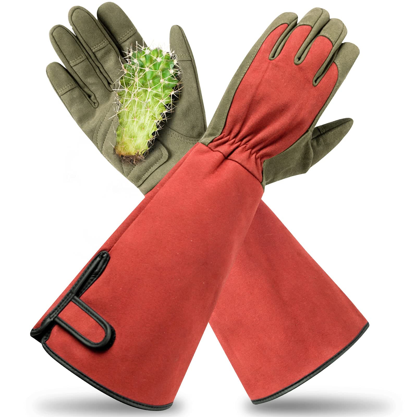 Professional Rose Pruning Thorn Proof Gardening Gloves with Long Forearm Protection for Men and Women