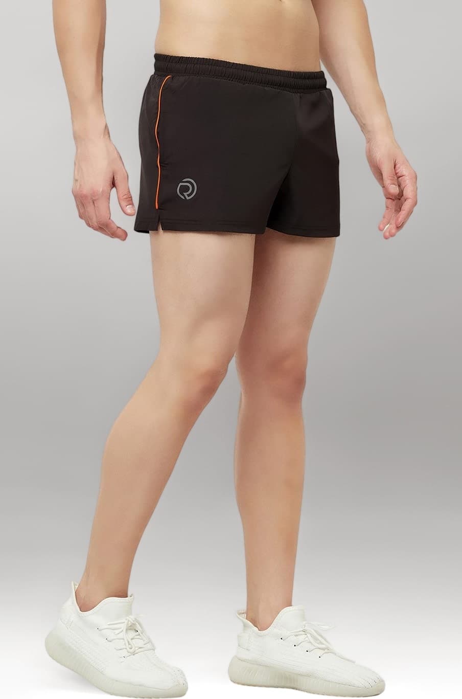 Men's 2 inch Dry Fit Sports Running Reflective Shorts with 2 Side Pockets and Zipper Back Pocket | Marathon Shorts for Men | Activewear for Running, Sports, Training & Fitness