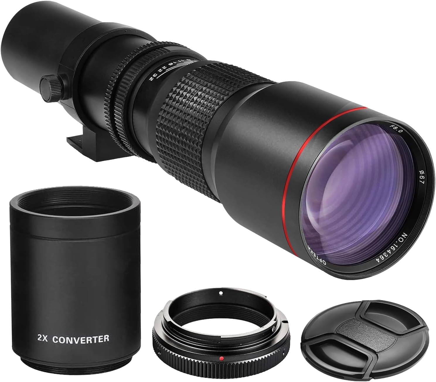 Big Mike's High-Power 500mm/1000mm f/8 Manual Telephoto Lens for Sony Alpha A99, A77, A65, A58, A57, A55, A37, A35, A33, A900, A700, A580, A560, A550, A390, A380, A330 and A290 Digital SLR Cameras