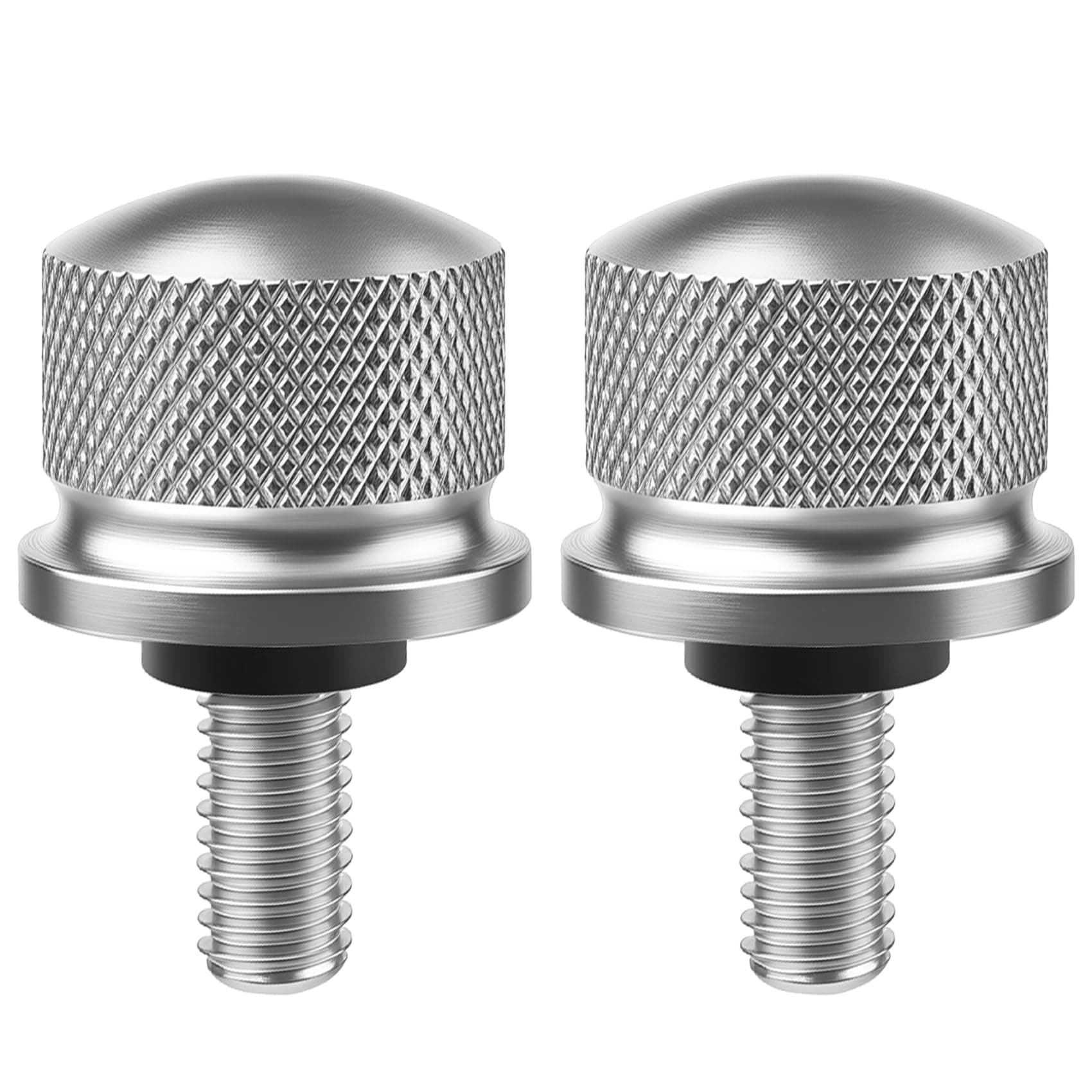 WHTCHSU Silver Aluminum Alloy Seat Bolt Screw Suitable to for Harley Davidson...