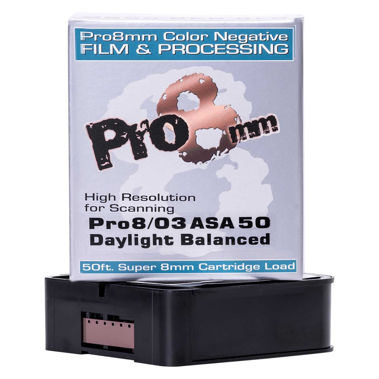 Pro8mm 019962274909 Pro8-03 50D Super 8mm Film Stock with Processing (Color)