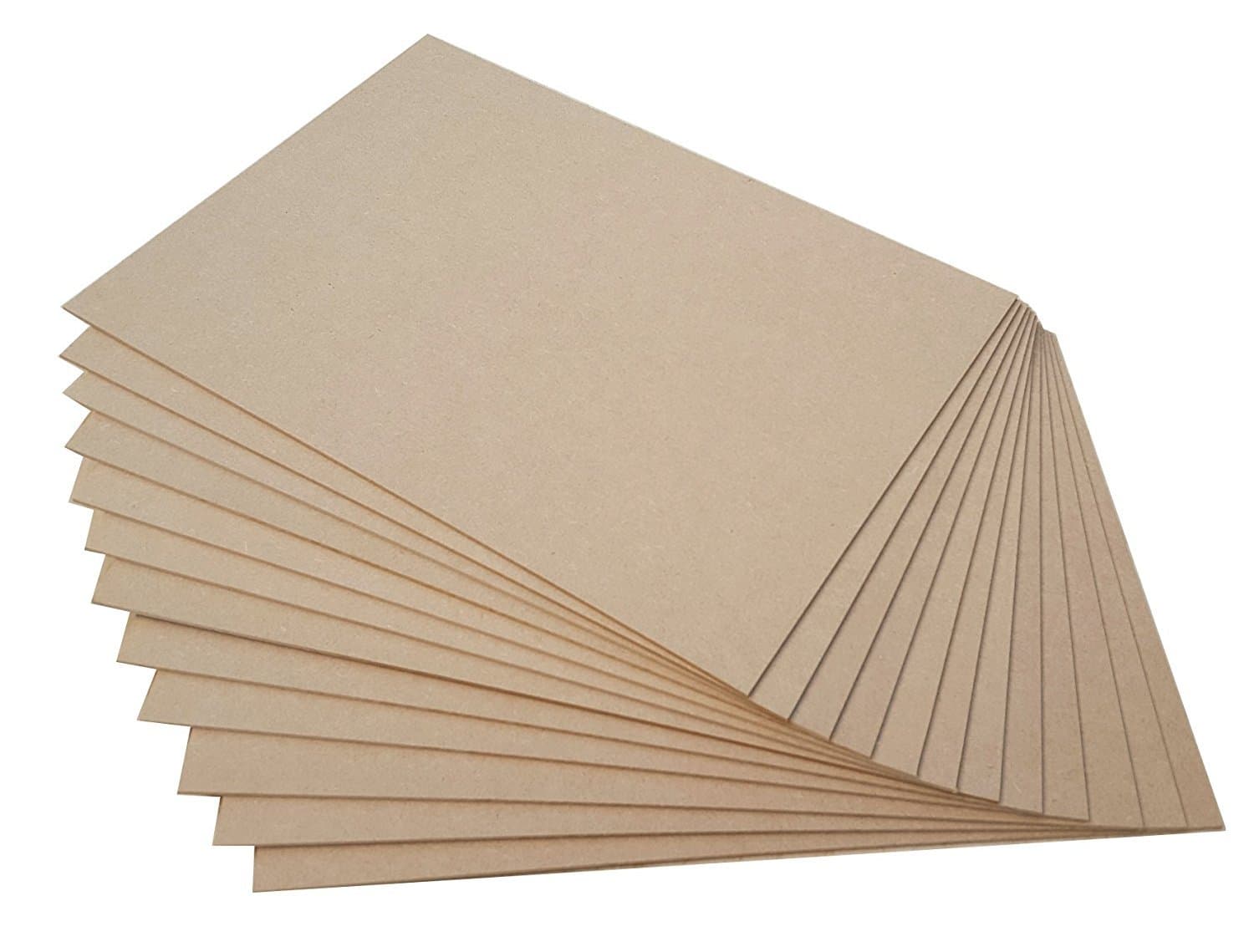 Pack of 10 MDF Blank Sheets 3mm Thick, A5, A4 & A3 Size, Safe for Laser and Pryography… (A4 (297x210mm))