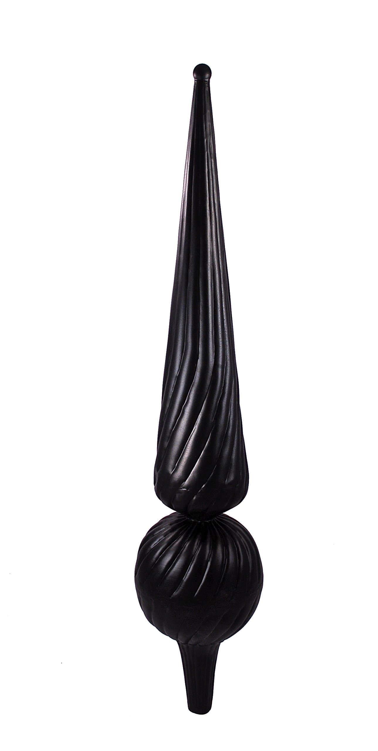 Dalvento Large Florentine Finial- Black Matte