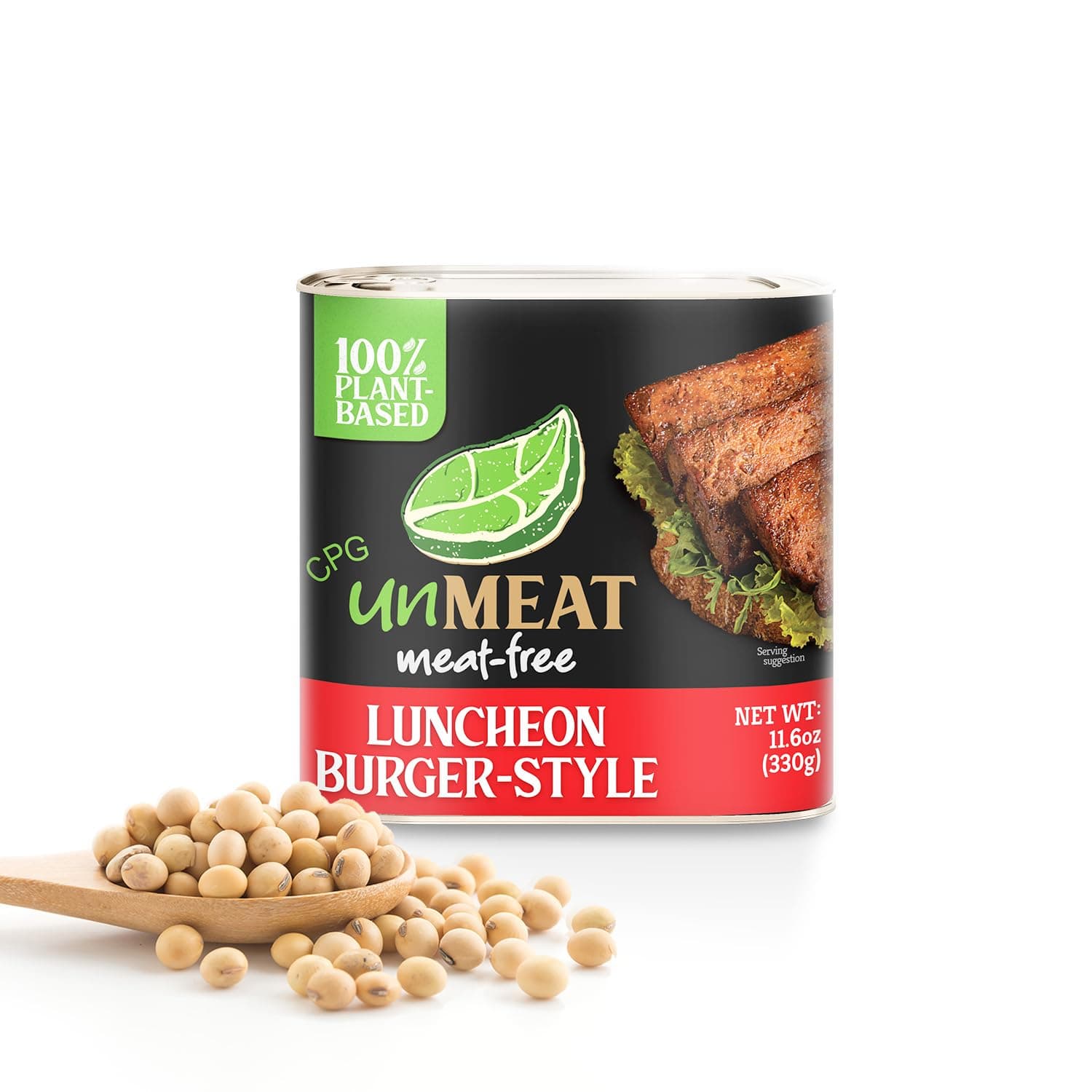 unMEAT Plant Based Meat | Easy to Prepare Plant Based Protein | Vegan Meat with Less Calories, Burger Style Luncheon Meat, (Pack of 1)