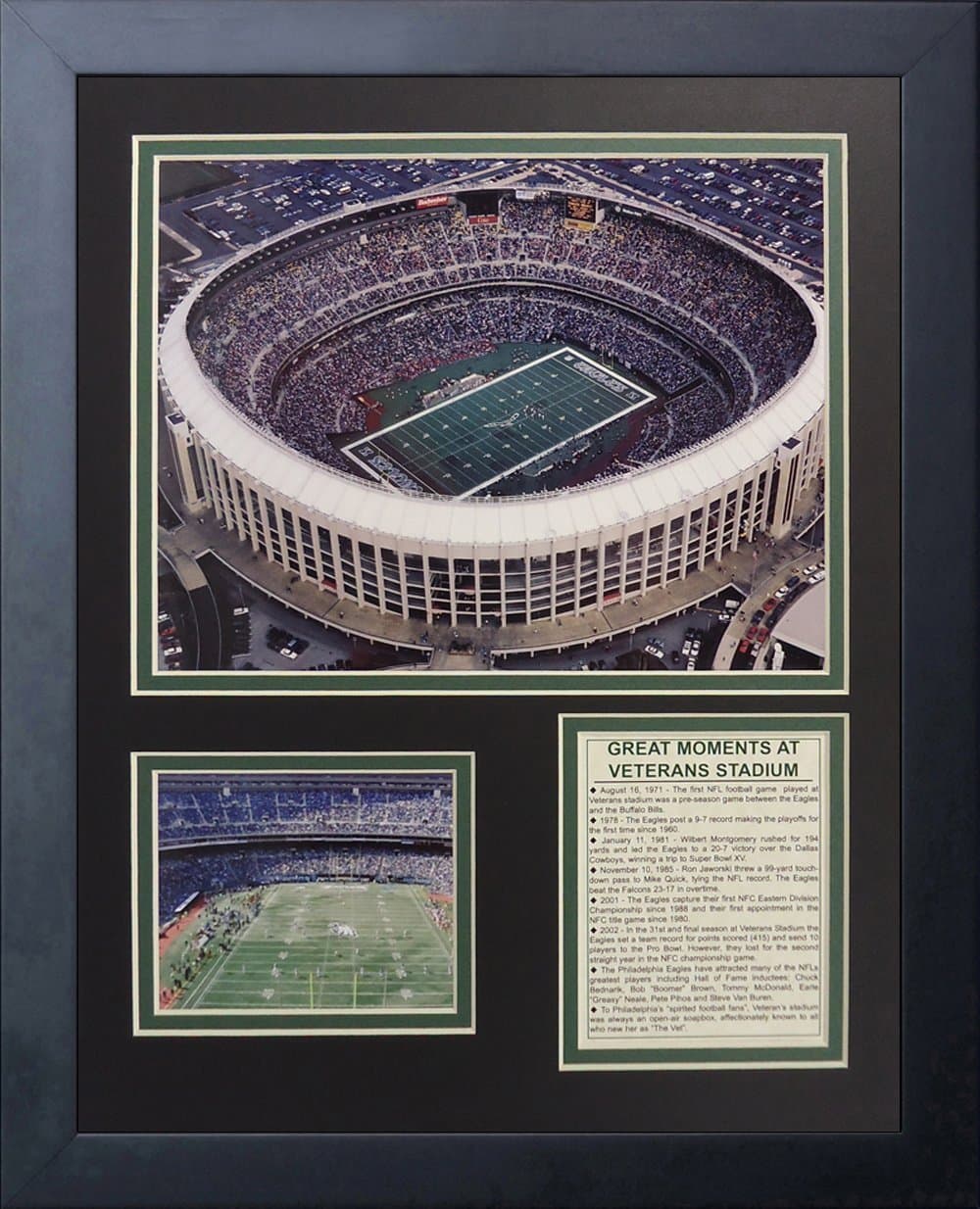 Legends Never Die Philadelphia Eagles Veterans Stadium Framed Photo Collage, 11 by 14-Inch
