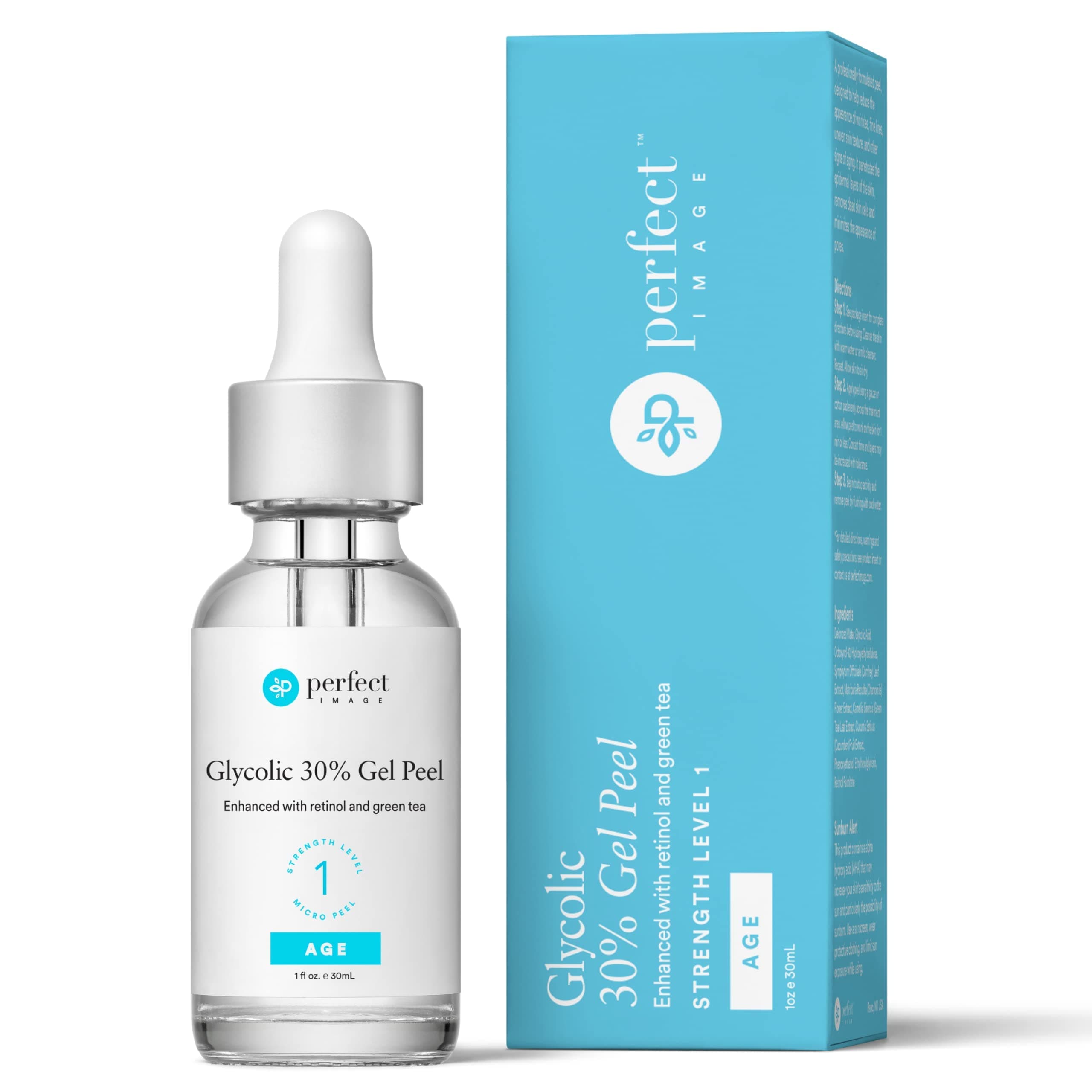 Glycolic Acid 30% Gel Peel - Enhanced With Retinol And Green Tea Extract (Professional Chemical Peel)