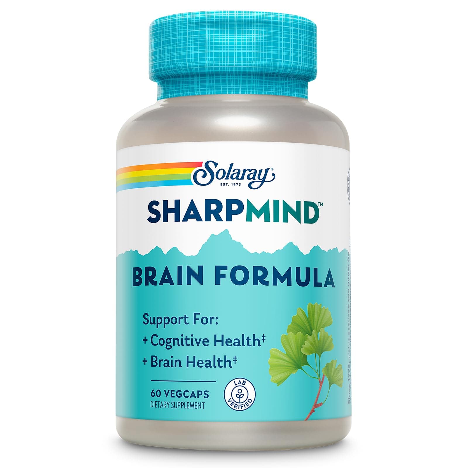 SharpMind, Cognitive Support Formula with Ginkgo Leaf, L-Dopa, Huperzine A & More for Healthy Brain, Mood & Memory Support 60 VegCaps