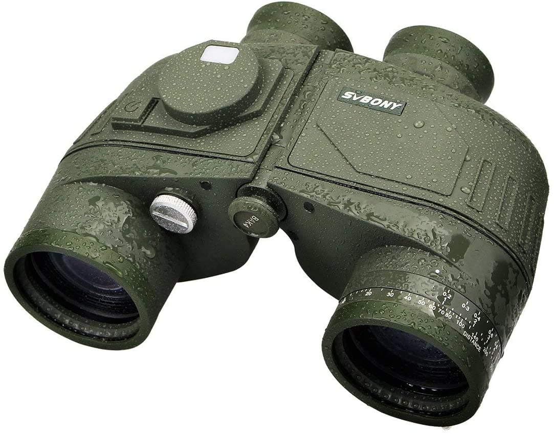 SVBONY SV34 Rangefinder Binoculars Bak4 Porro Prism Waterproof Binoculars with Compass Marine Binoculars 7x50 Waterproof for Fishing Boating Navigation