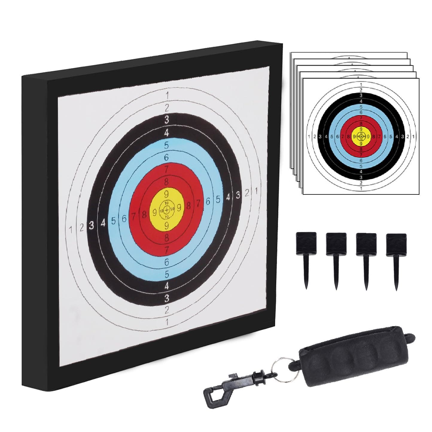 SPGArchery Target for Backyard Adult - EVA Foam Big Archery Target for Bows up to 50 Lbs, Durable Bow and Arrow Target for Backyard Shooting Practice with Arrow Puller