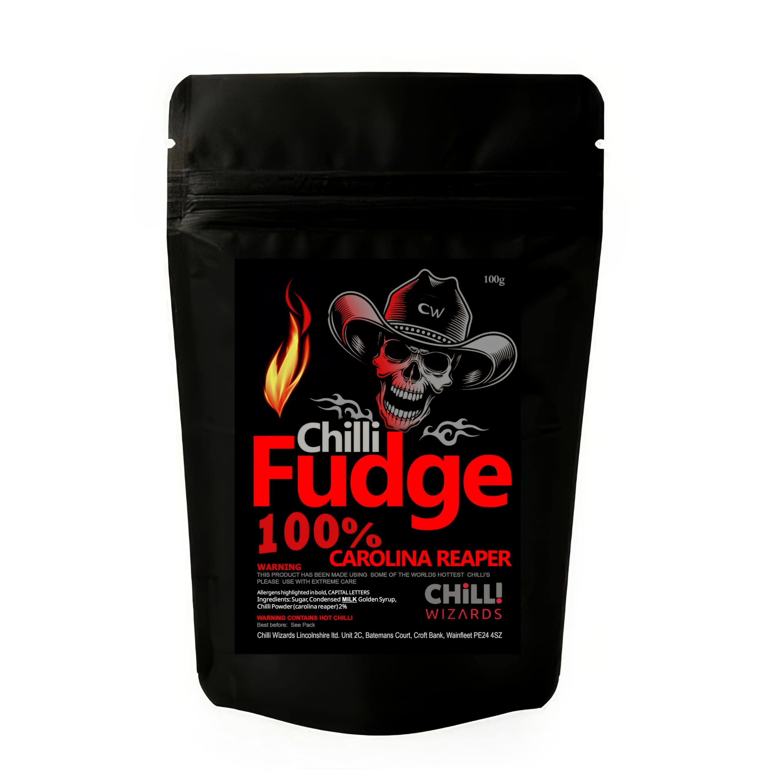 Carolina Reaper Chilli Fudge 100g Made with the hottest chilli in the world 2% Reaper Powder