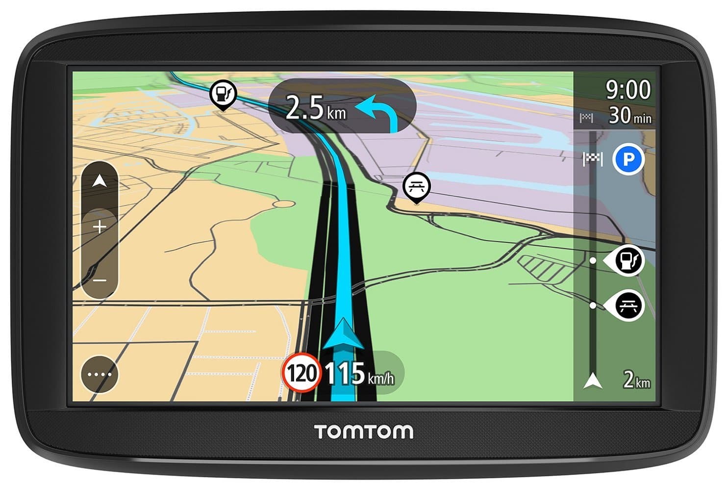 TomTomCar Sat Nav Start 52, 5 Inch with EU Maps, Speed Cam Alert Trial, Integrated Reversible Mount, Black