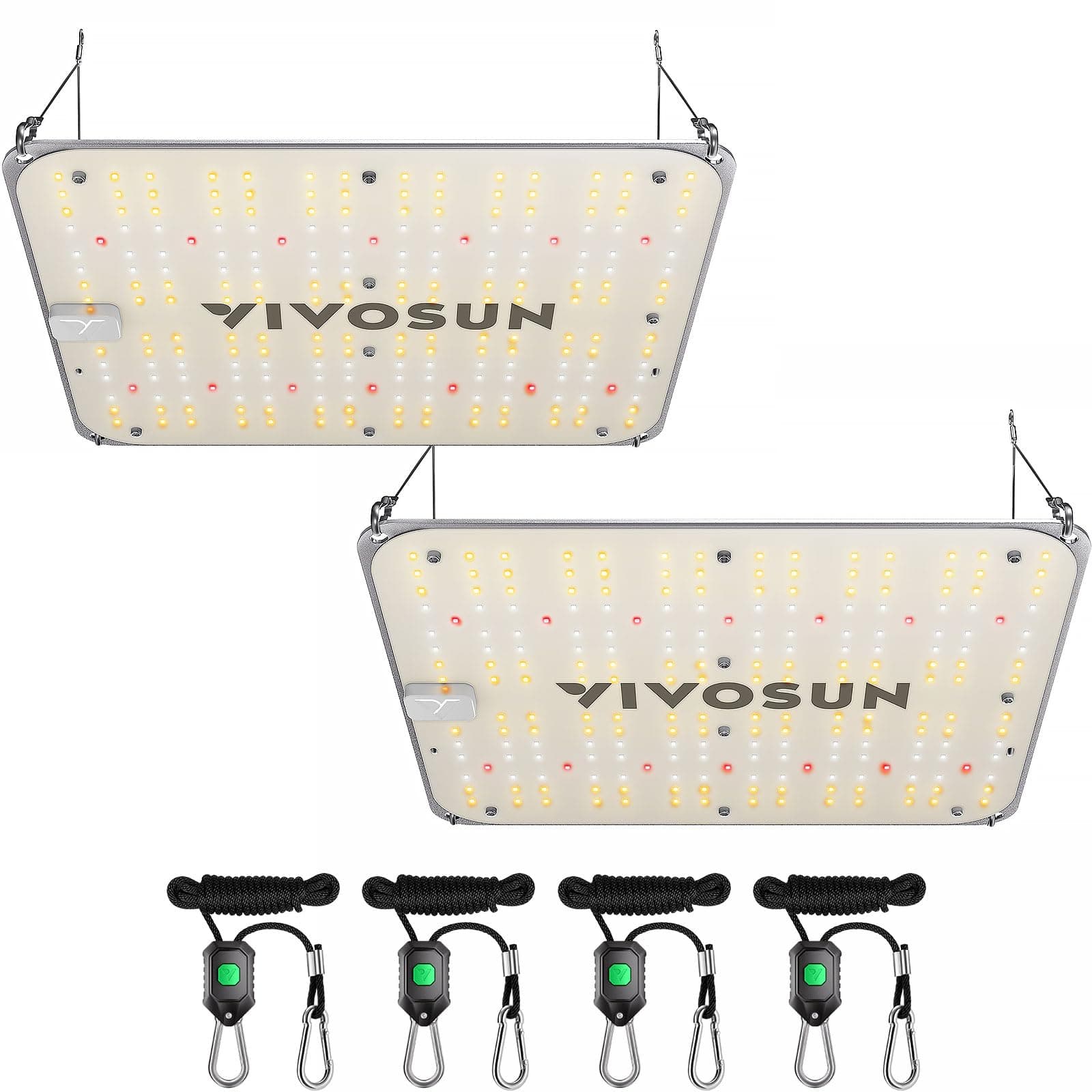 VIVOSUN 2-Pack VS1000E LED Grow Light with Full Spectrum Diodes, Sunlike Plant Light for Indoor Plants Seedling Veg and Bloom in 2x4/3x3 Grow Tents Greenhouses