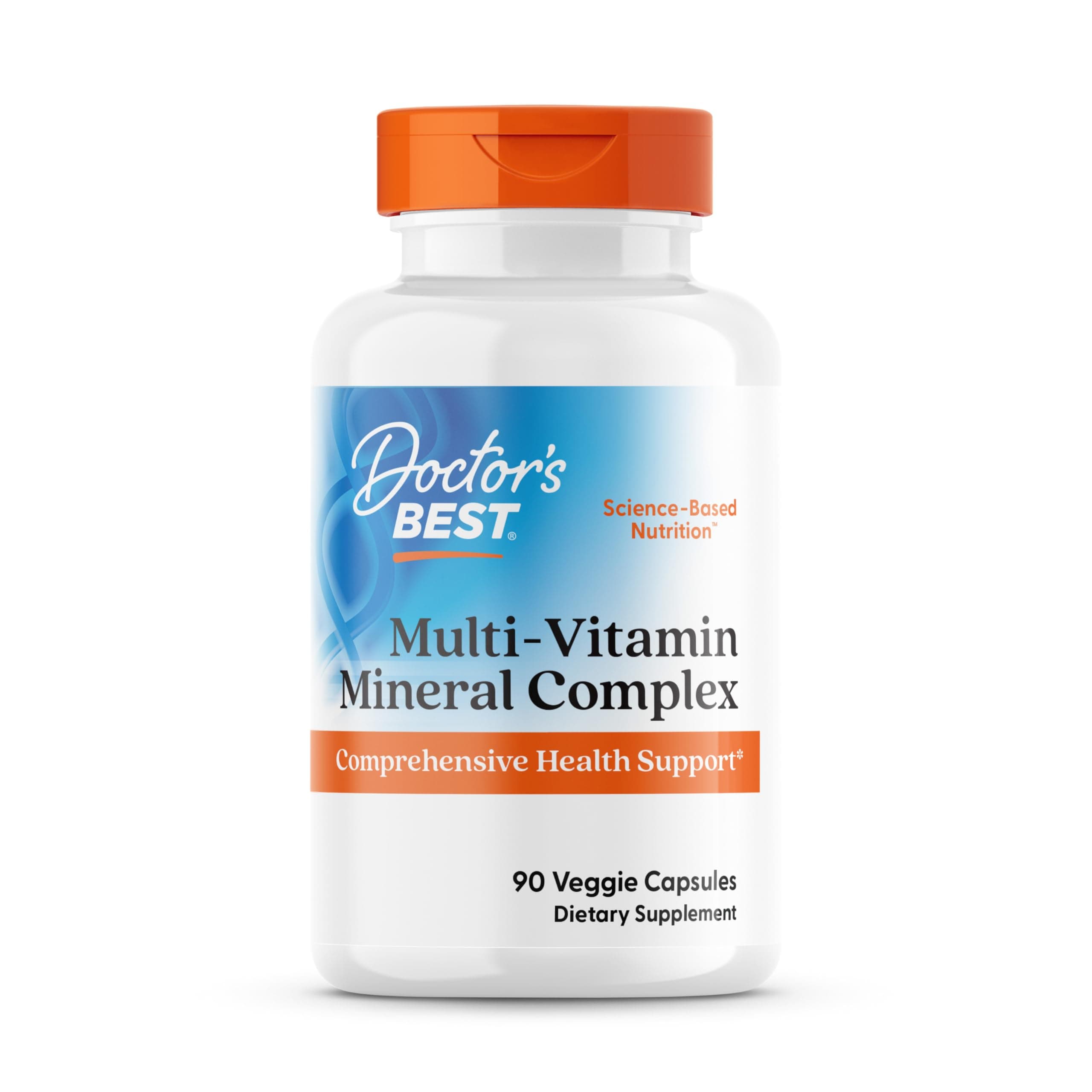 Doctor's Best Multi-Vitamin, Formulation Fully Optimized for Absorption, Vitamins, Minerals, Antioxidants & Nutrients, Vegan, Gluten Free, 90 Veggie Caps