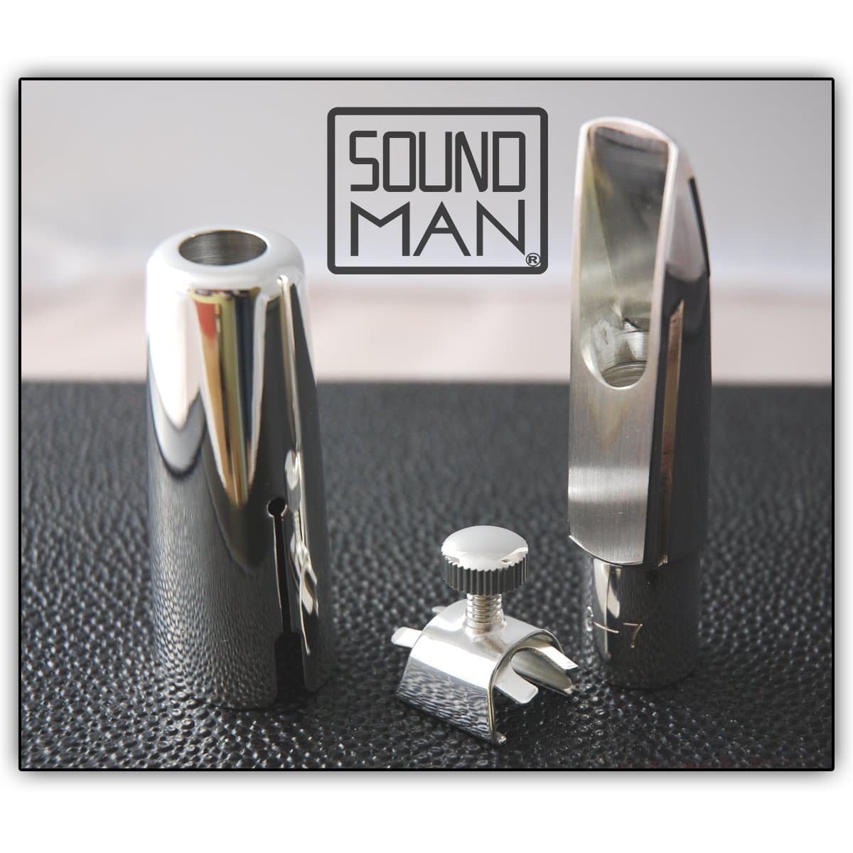 Soundman® Metal Mouthpiece for Alto Saxophone (Tip Opening 8 (2.25 mm))