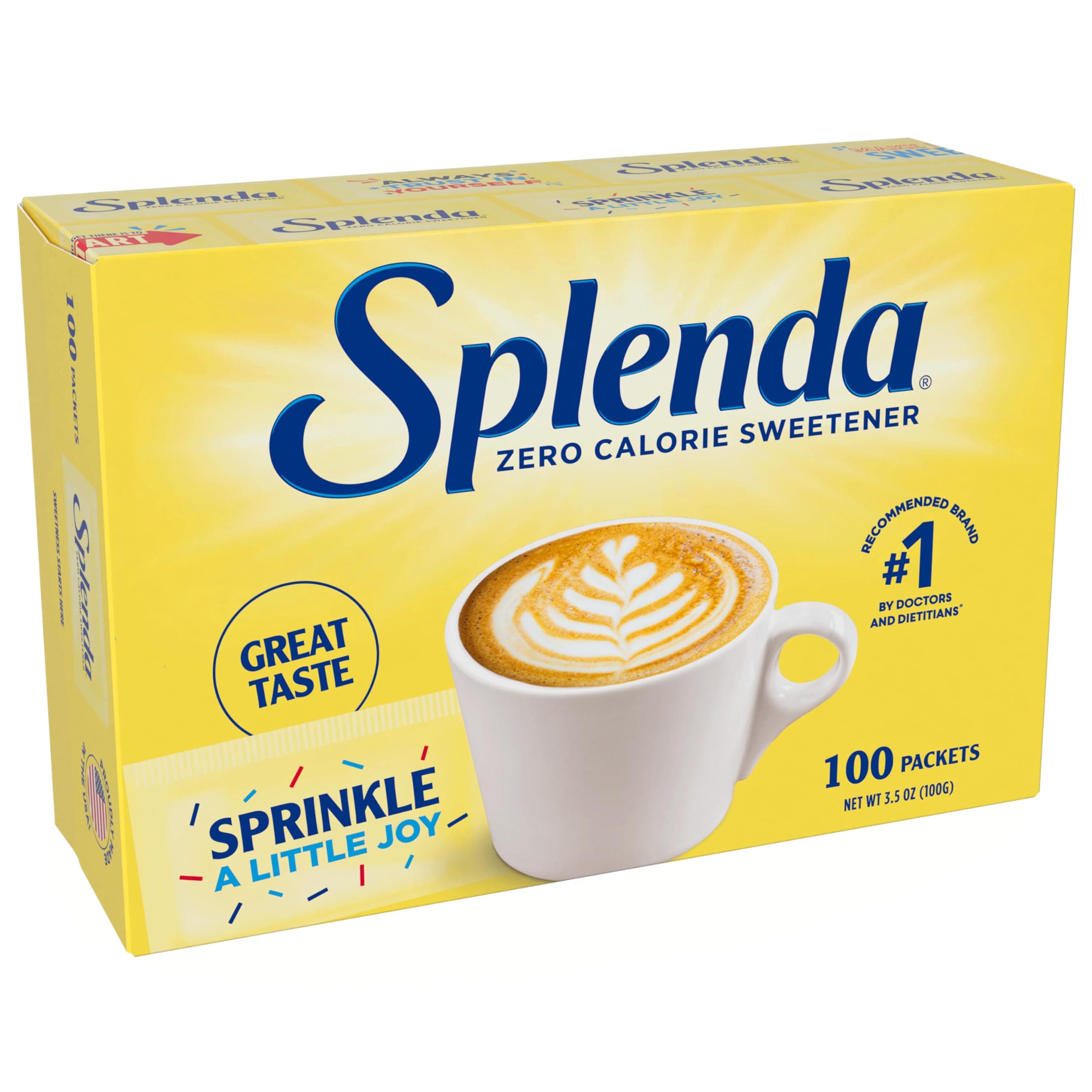 Overseas Direct Elbow Splenda Sweetener Packets, 100 each