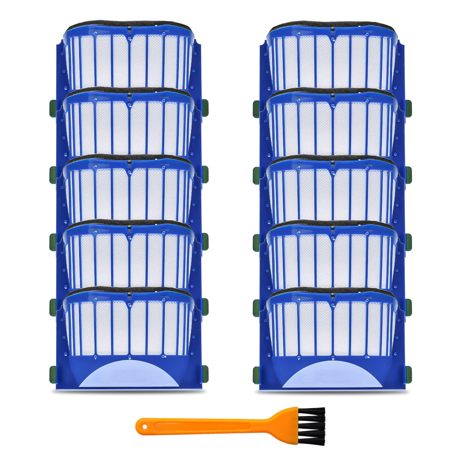 Replacement Parts 10 x Aero Vac Filters Kit for iRobot Roomba 500 600 Series 536 550 614 620 630 650 655 660 665 671 680 690 Vacuum Cleaner