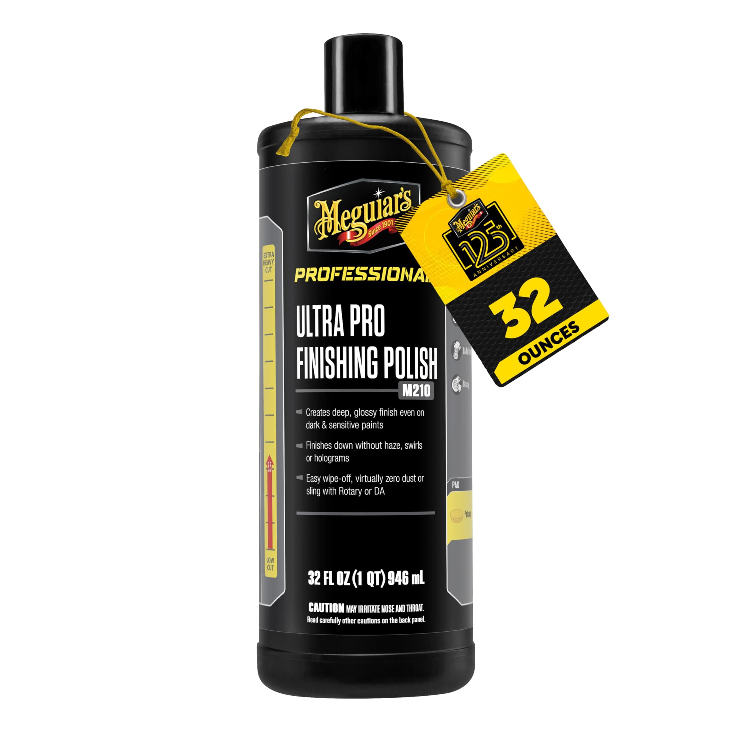 Professional Ultra Pro Finishing Polish M21032, Car Polish for a Mirror-Like Finish on Your Car, Removes Swirls and Rotary Holograms While Increasing Gloss and Shine, 32 Oz