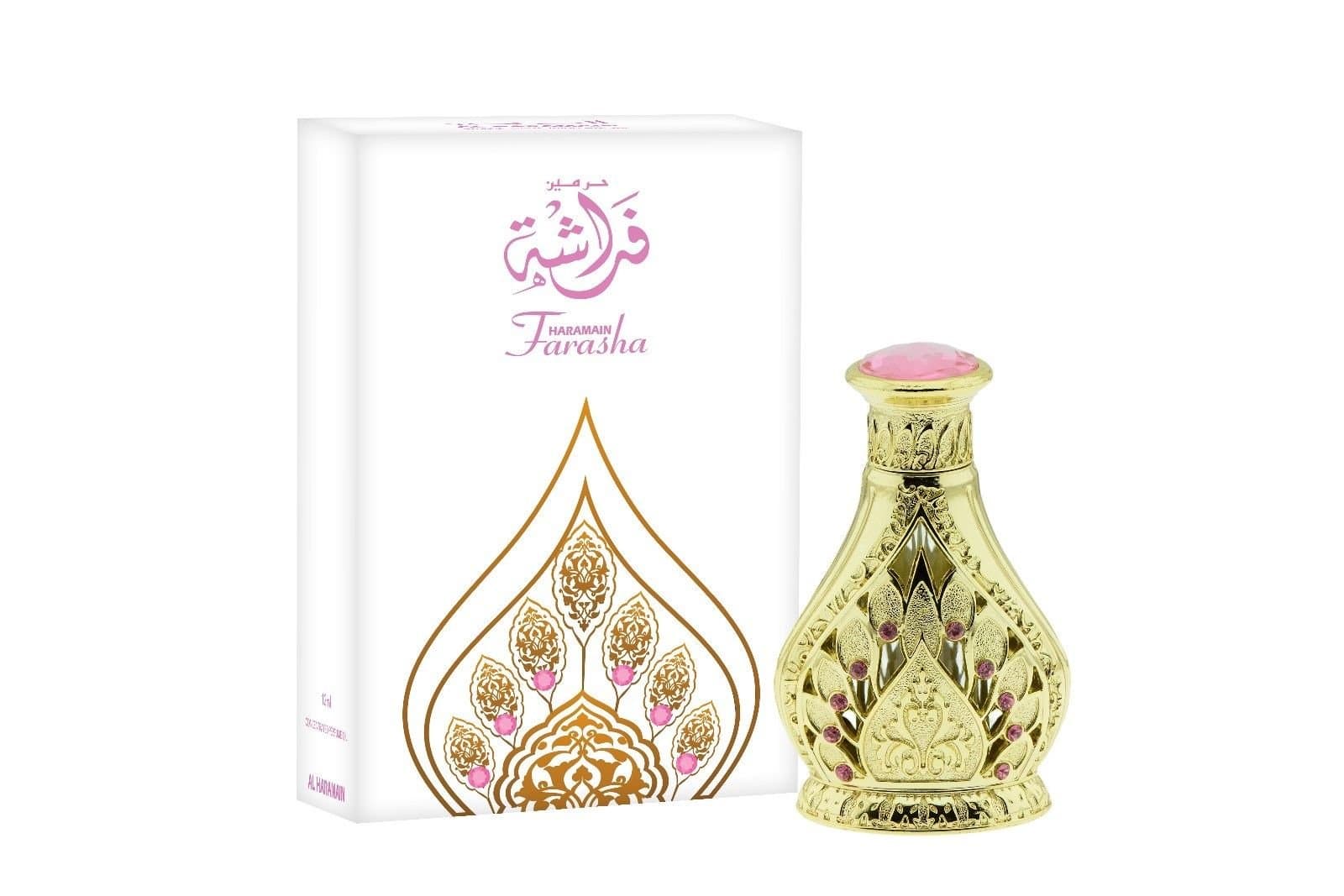 Al Haramain Farasha Perfume Oil 12ml | Arabian Attar Oil | Alcohol Free Long Lasting Oriental Floral Amber Woody Spicy Perfume | Premium Arabic Concentrated Fragrance for Men & Women
