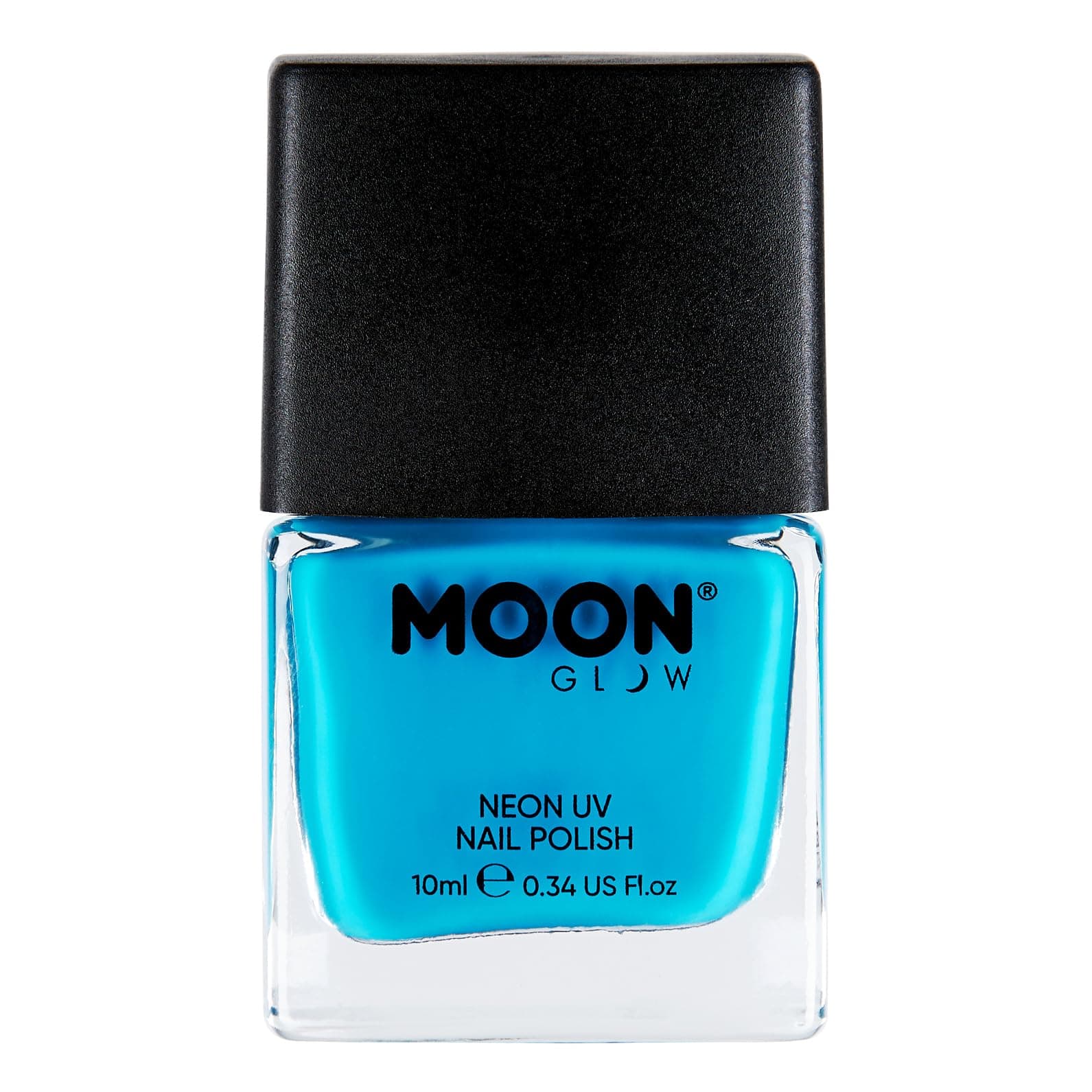 Neon UV Nail Polish by Moon Glow - Intense Blue - Bright Neon Nail Varnish - Glows under UV - 10ml