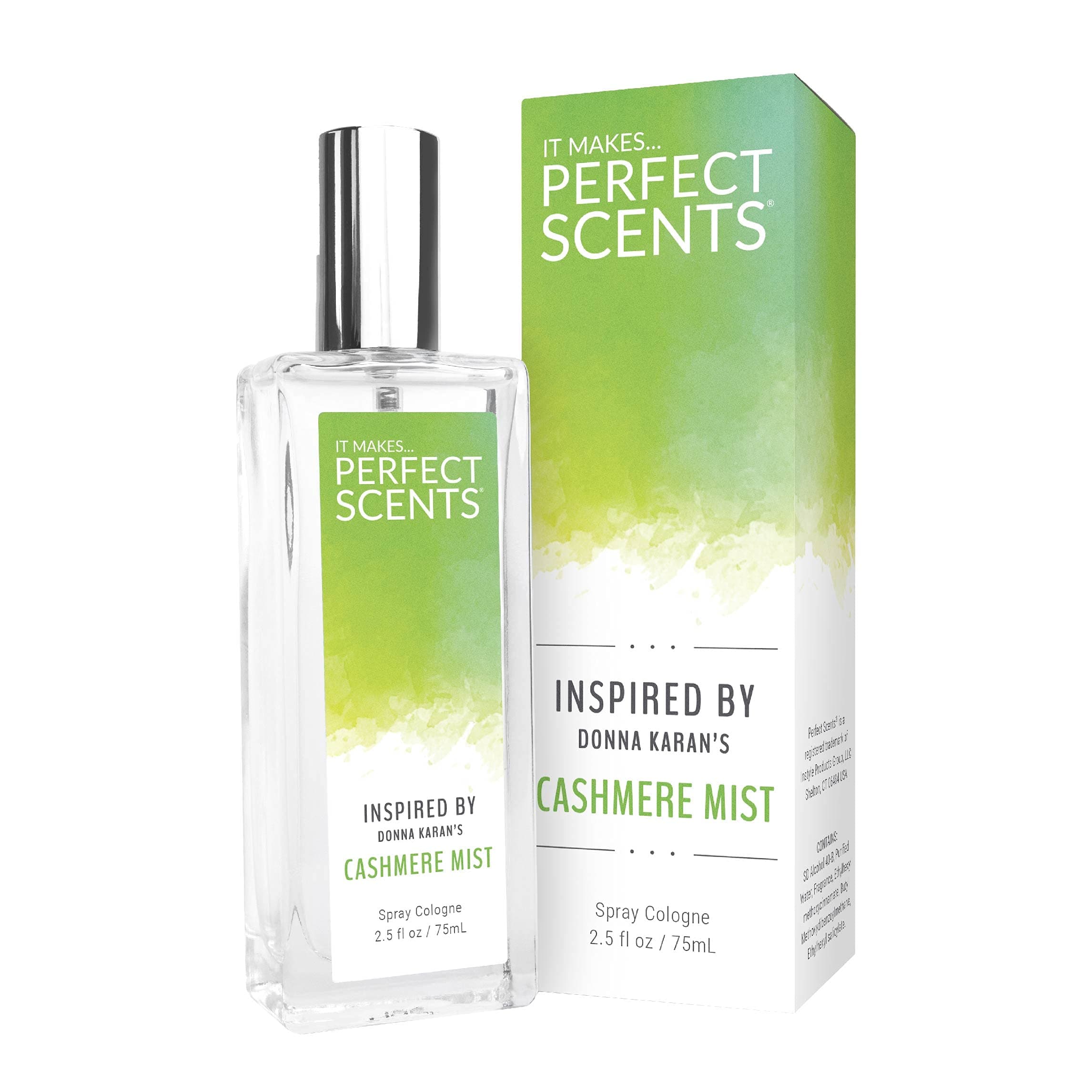 Perfect Scents Fragrances Inspired by Donna Karan's Cashmere Mist Women’s Eau de Toilette Vegan, Paraben Free, Phthalate Free Never Tested on Animals 2.5 Fluid Ounces