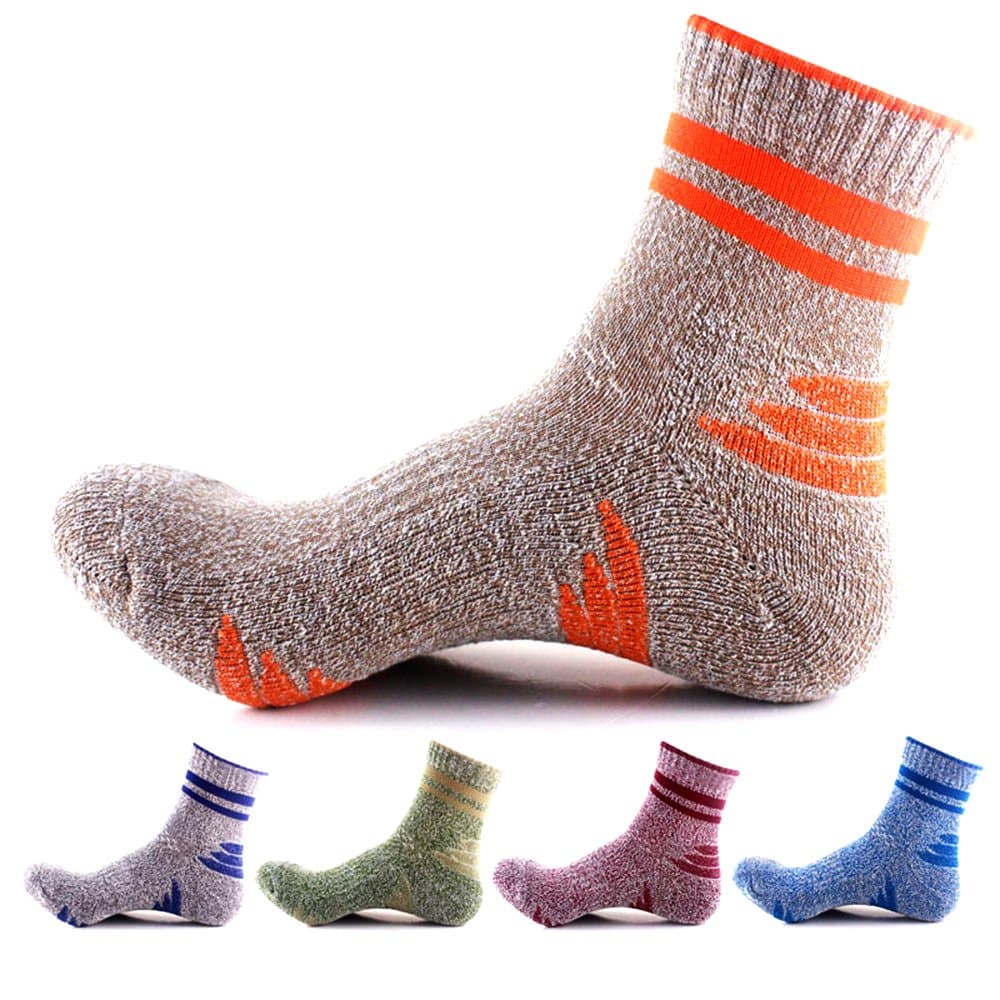 Neacom Mens Athletic Socks Crew For Running No Show Ankle Comfortable Socks 5 Pairs