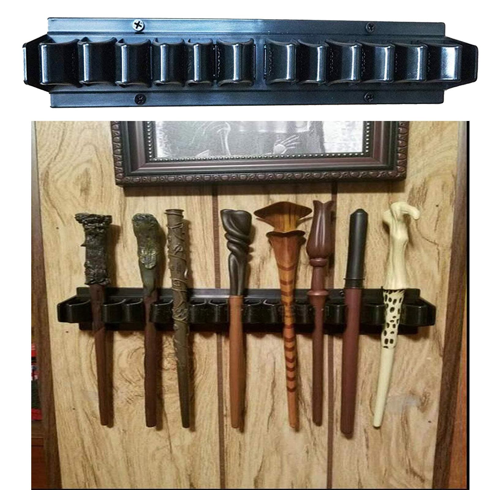 Pmsanzay Holder Display Stand/Plastic Bracket Rack for 10 - Wand Collection , Wand Stand Display, Wand Holder (No Wand)