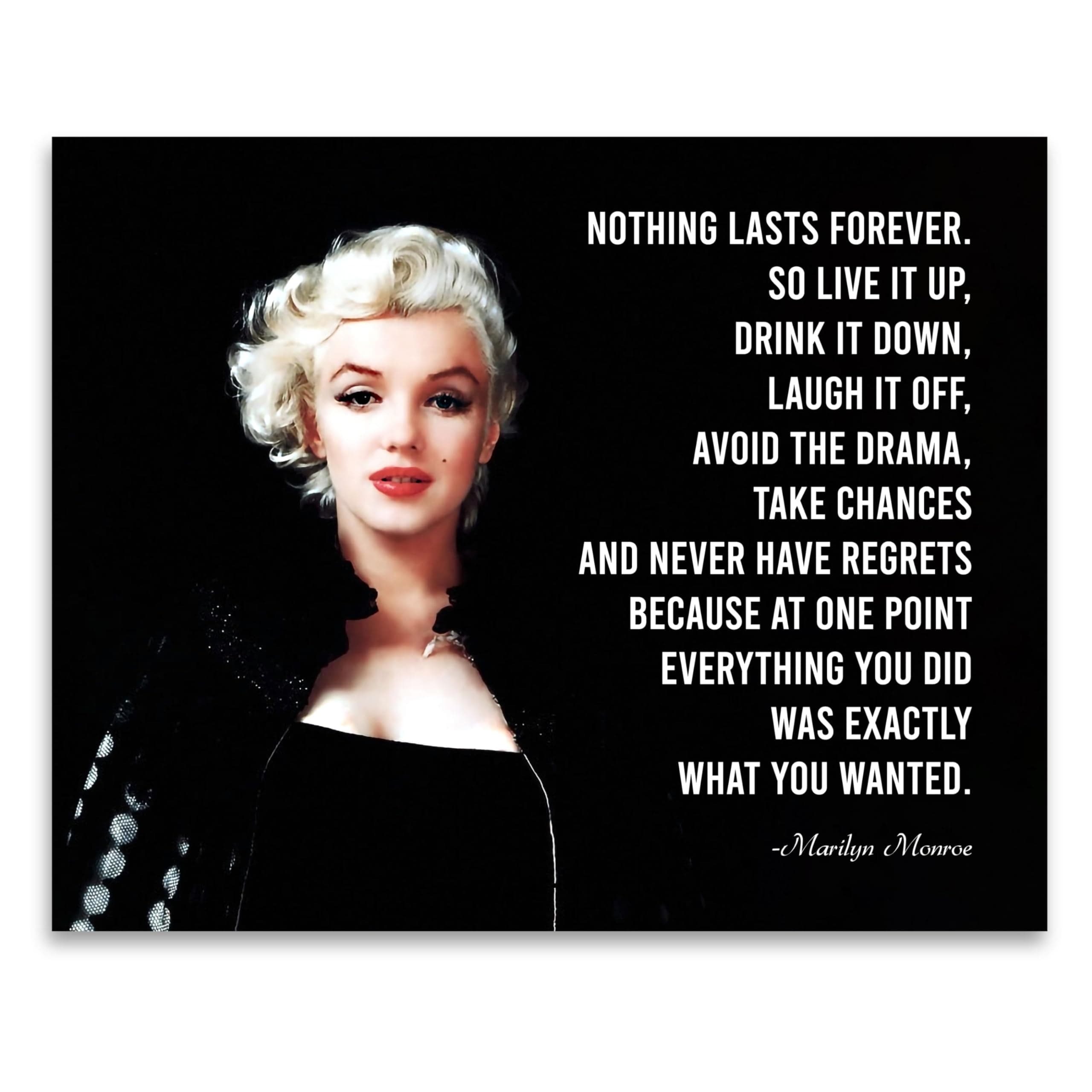 AMERICAN LUXURY GIFTS Inspirational Quote Wall Art – 10x8” Unframed Motivational Print – Vintage Glam Decor for Bedroom, Office, Vanity, or Studio – Elegant Gift for Women