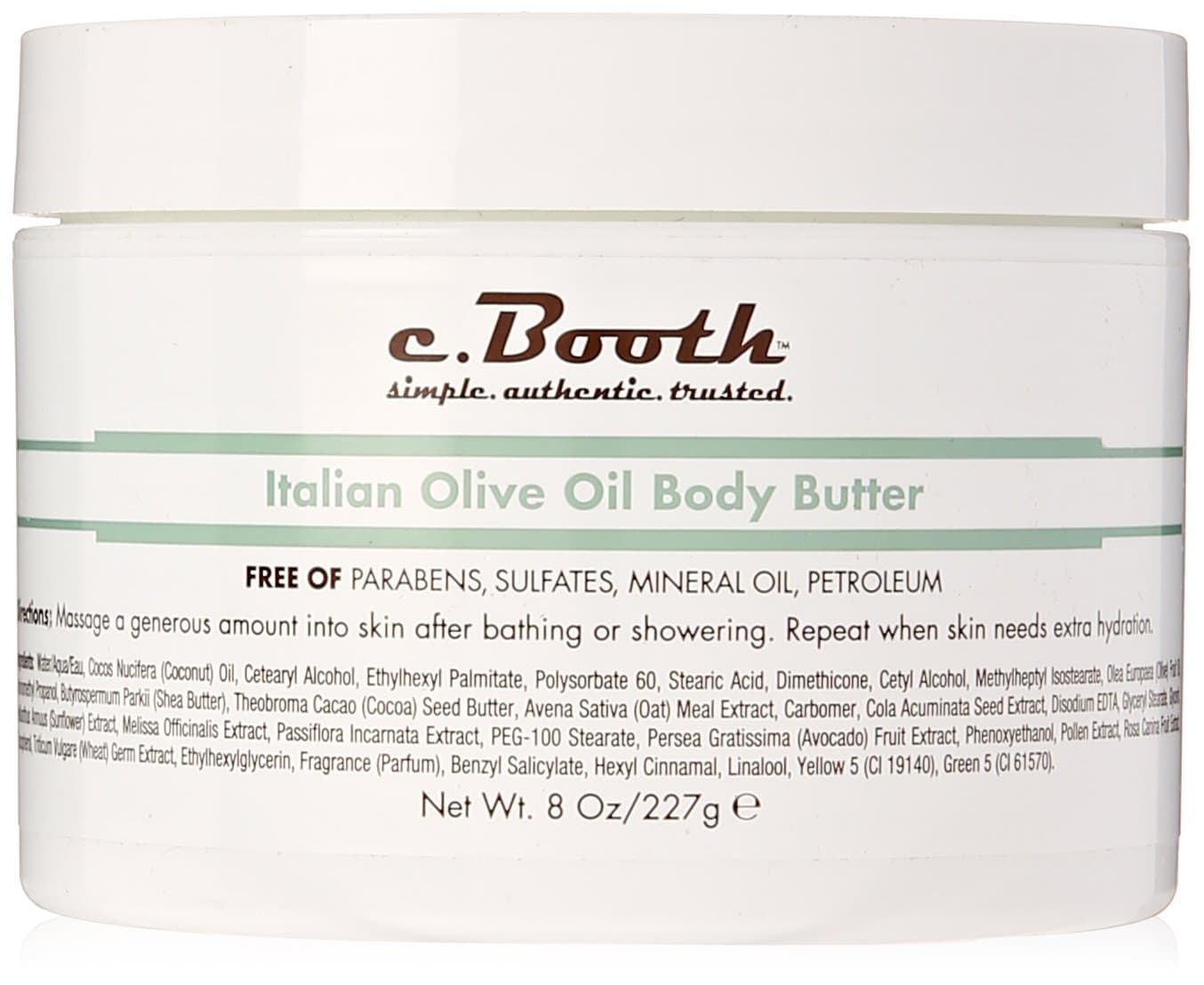 Body Butter, Italian Olive Oil, 8 Fluid Ounce