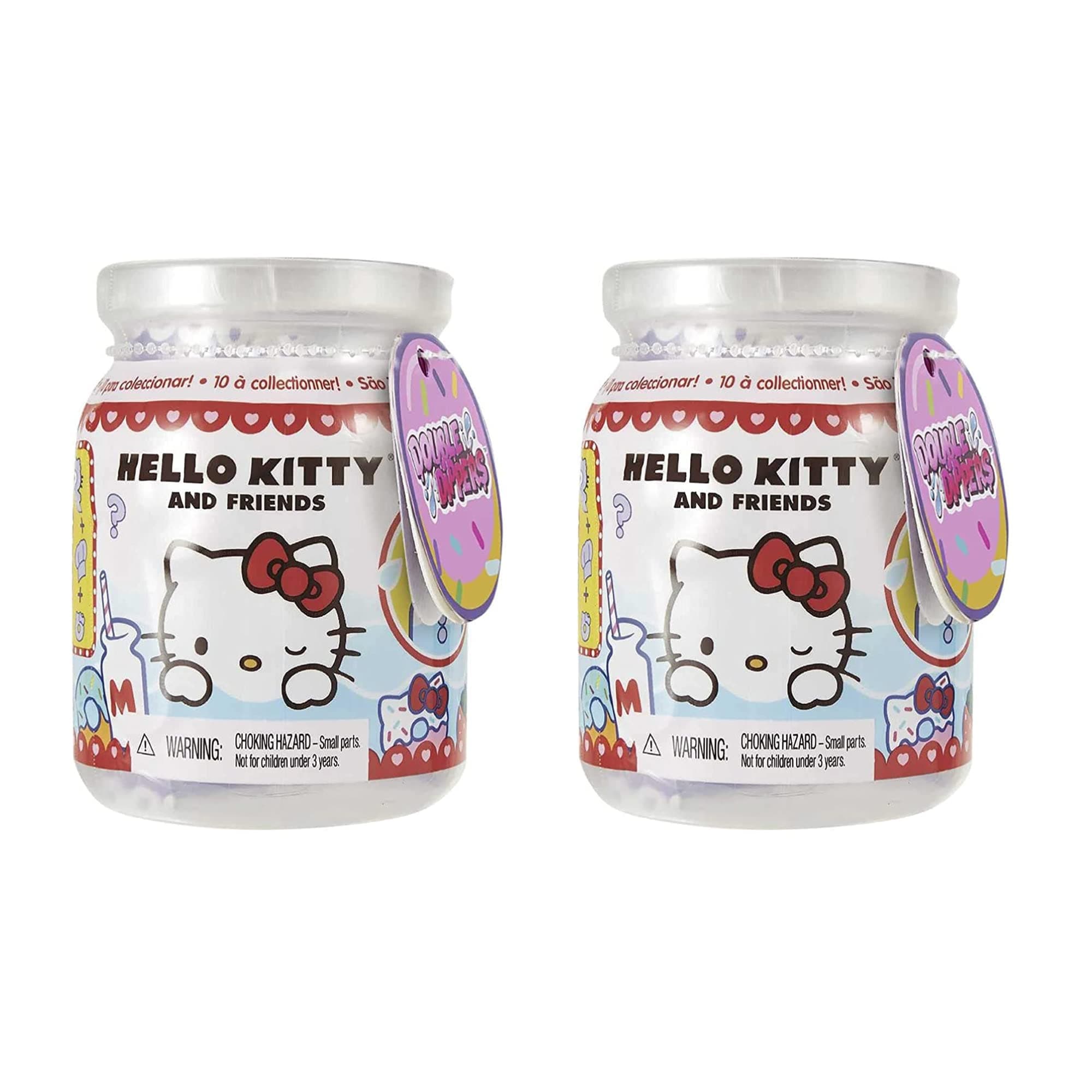 Toptoys2u Bargain Bundles Sanrio Hello Kitty Double Dippers Collectible Figures Surprise Blind Pack of 2