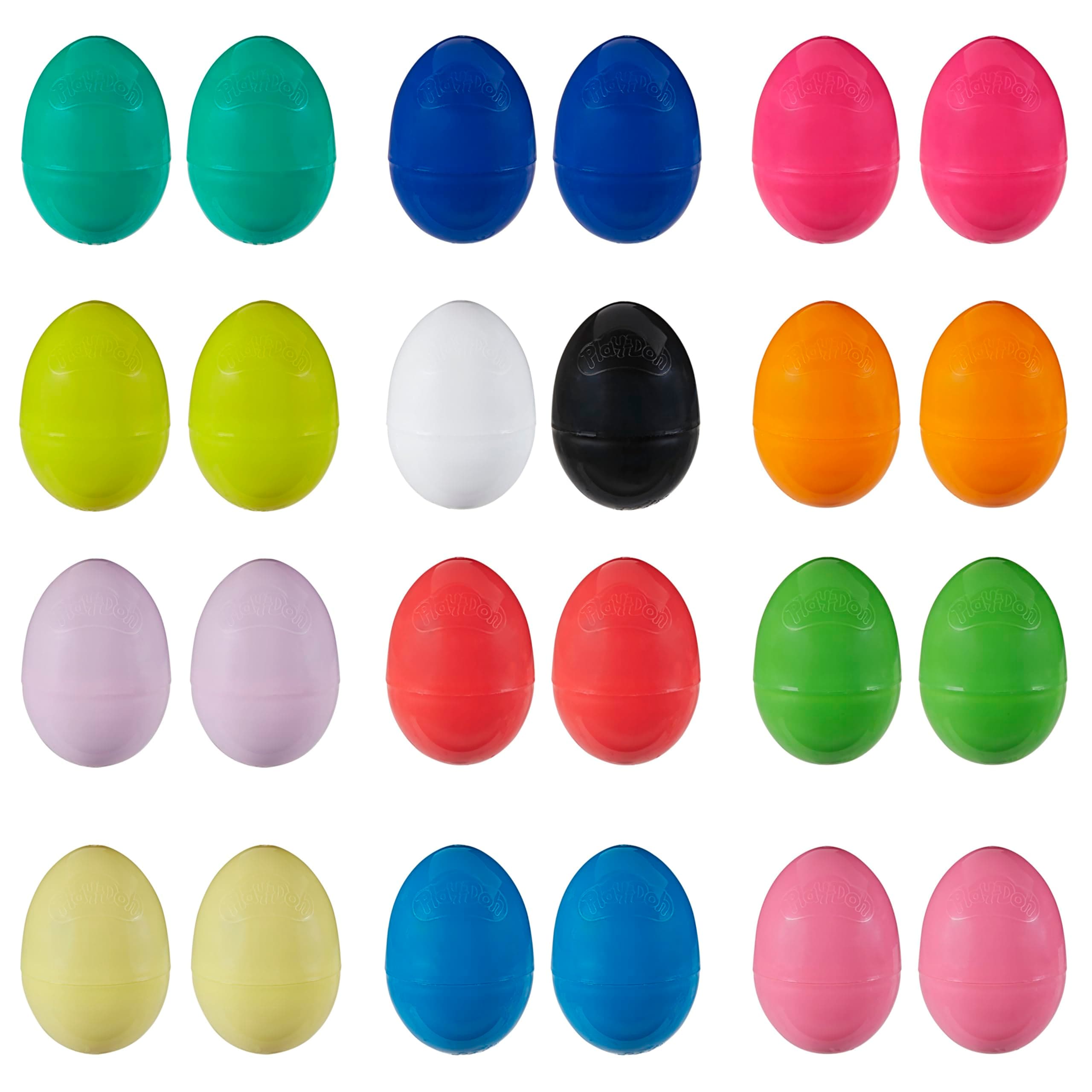 Play-Doh Eggs 24 Pack of Non-Toxic modelling Compound for Kids 2 Years and up for Party favours, Easter Basket Stuffers, Pinata Toys and More