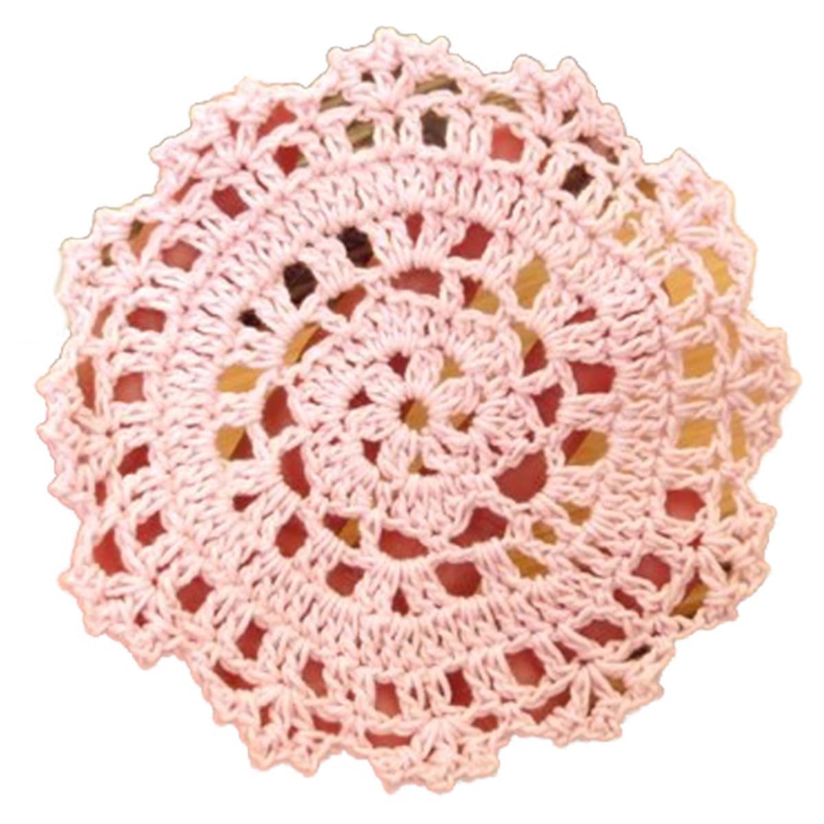 YoumeHomeHandmade Crochet Small Doilies for Home Decor, Table mat, DIY Accessories 3.9-4.7''(10-12cm) Pack of 10 (Pink)