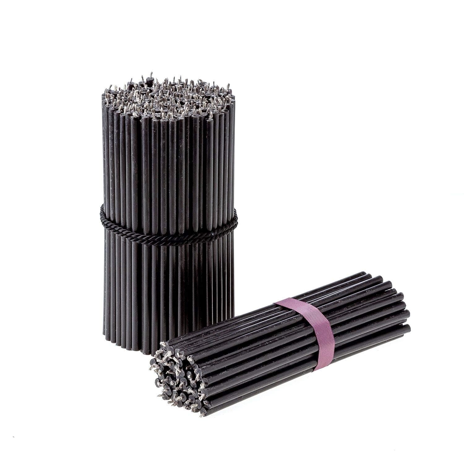 Danilovo Thin Taper Beeswax Candles - Honey-Scented, Decorative Candles Ideal for Birthday Decoration or Church Prayers - Black Drip Free, Tall & Smokeless Pack of 100 pcs, 6.3 x 0.2 inch