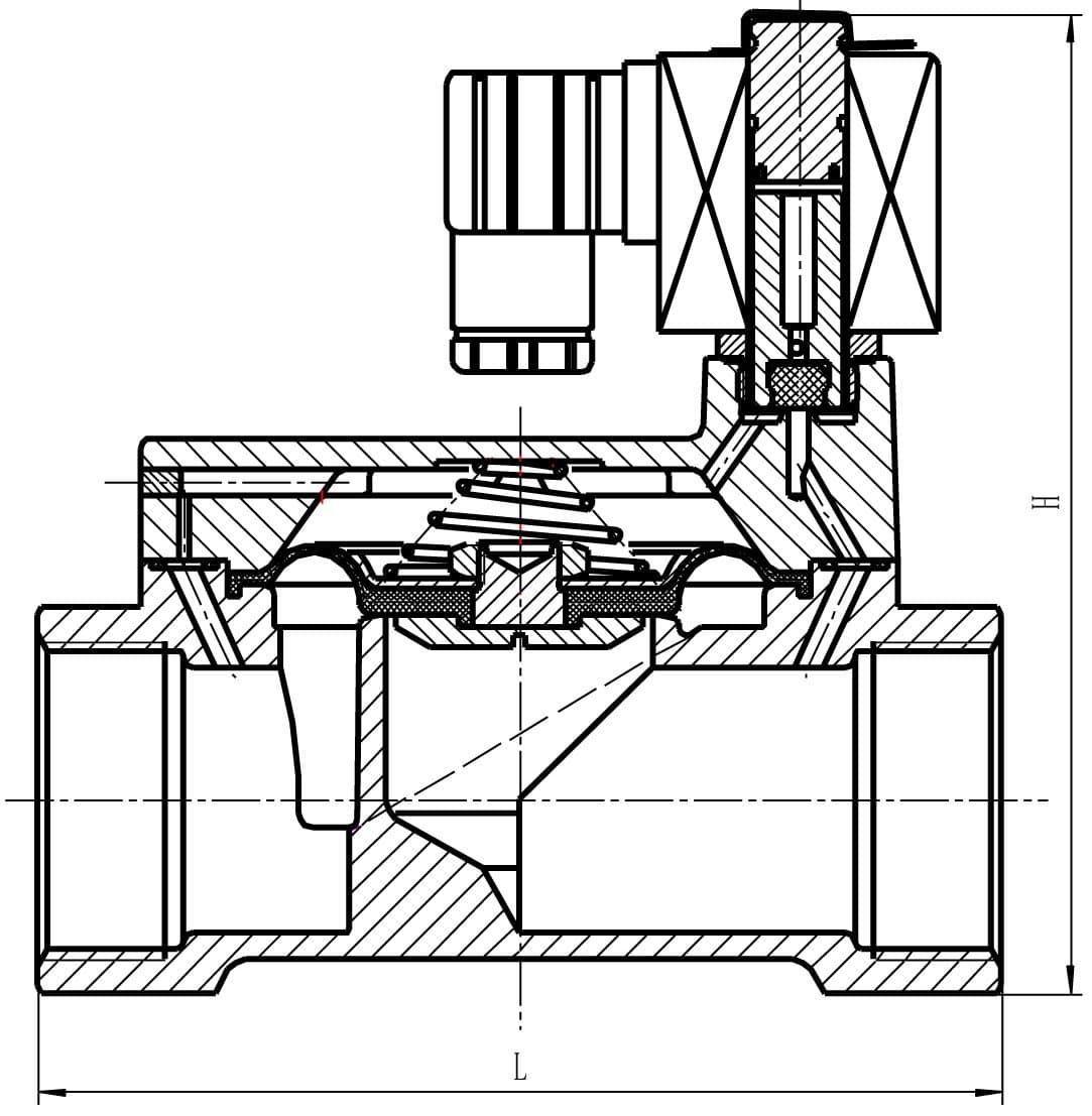 Duda Diesel DFD50JV:12v Dfd 2" NPT Normally Closed Stainless Steel 12V DC Solenoid Valve, Viton 170 PS, NPT Female Connector, Stainless Steel
