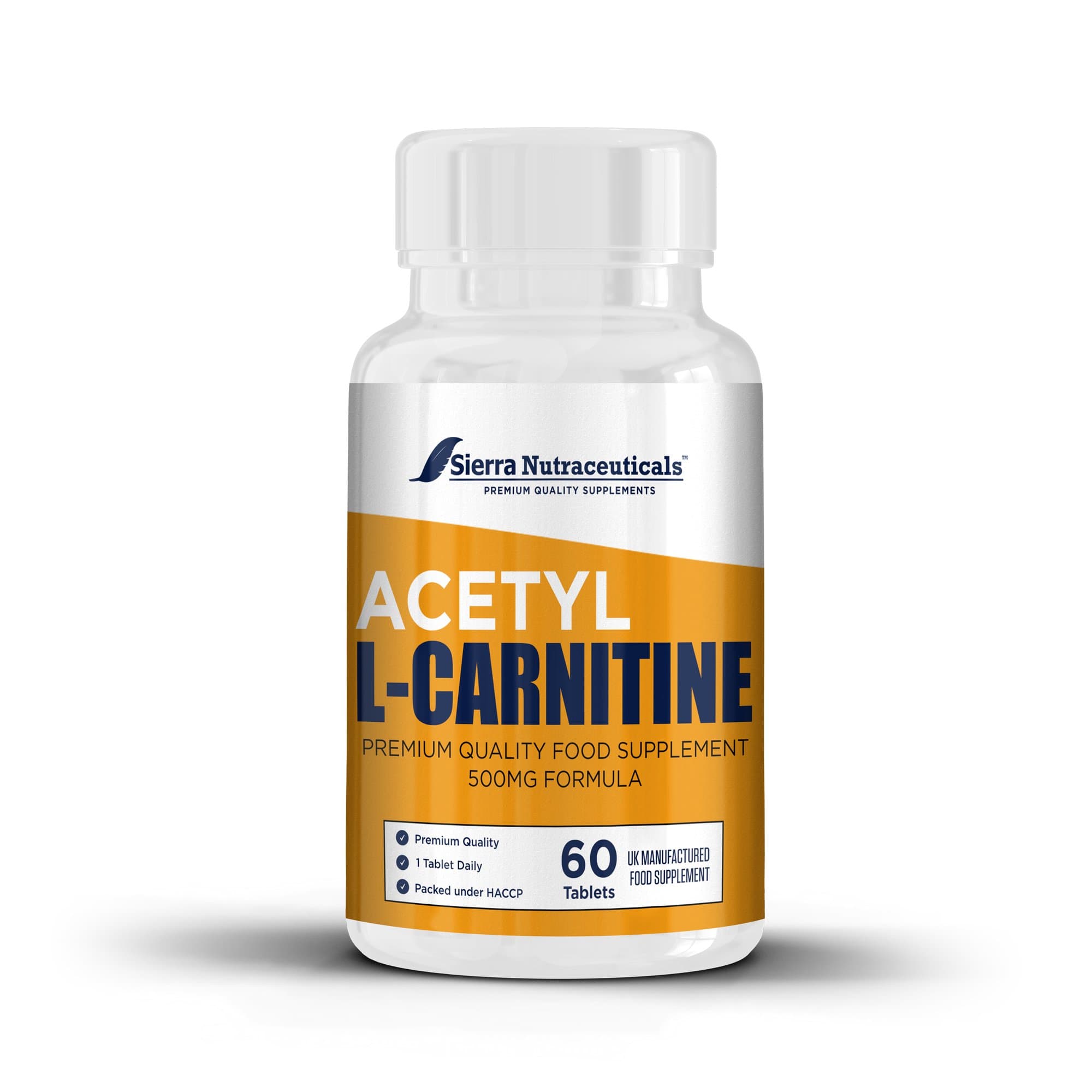 Pure Acetyl L-Carnitine ALC (ALCAR) 500mg- Supplement Pills. Promotes Energy Production, Supporting Brain Health & Cognitive Function. Supports Cardiovascular Health & Antioxidant Protection.