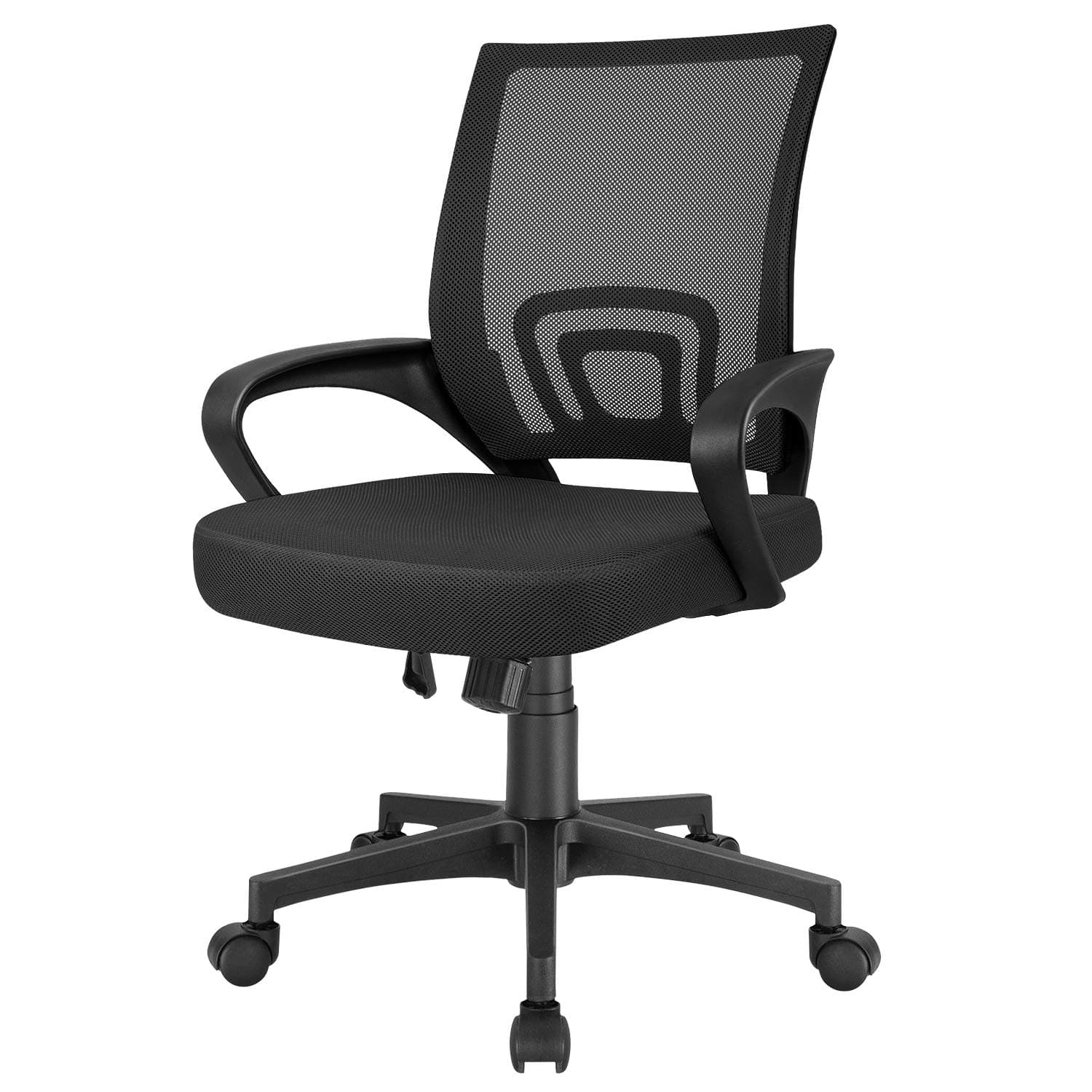 FurmaxMesh Computer Desk Swivel Ergonomic Lumbar Support Home Office Task Chair, Black