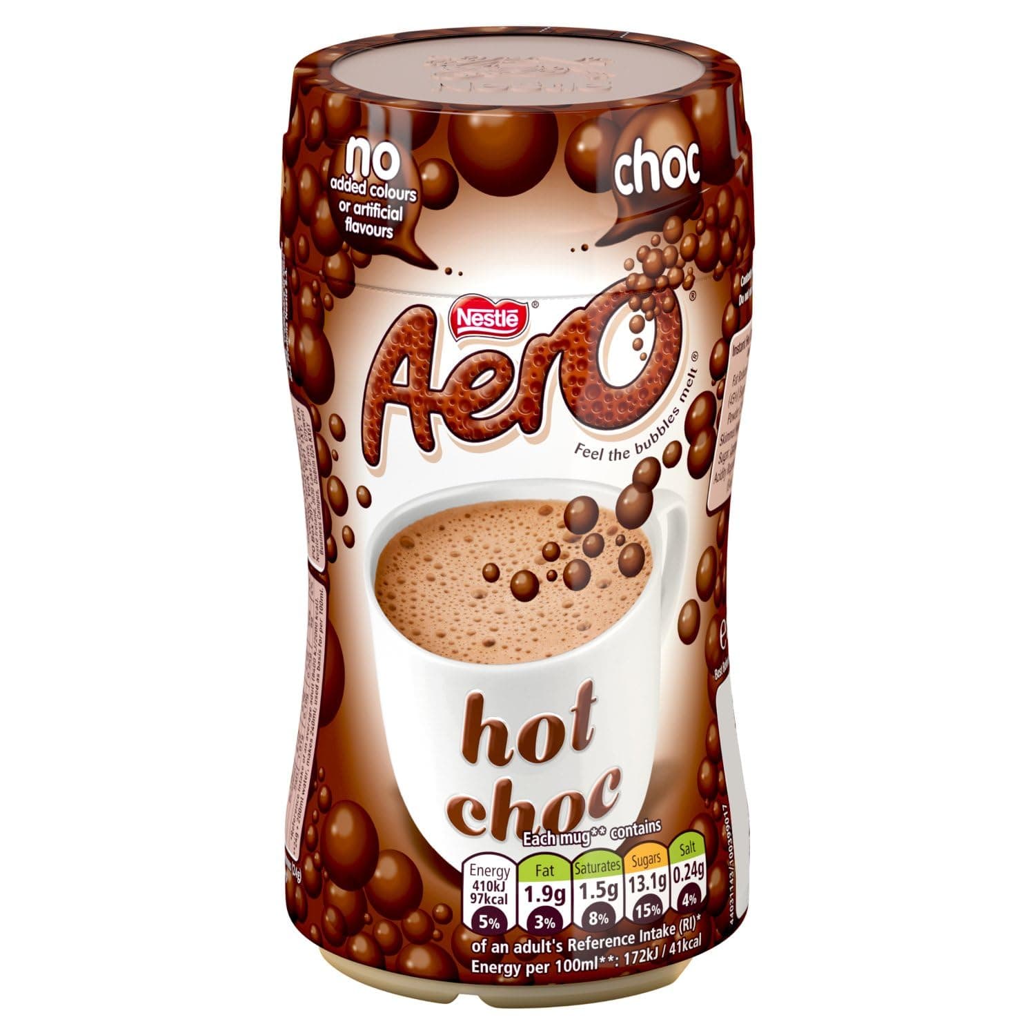 Aero Instant Bubbly Hot Chocolate Drink 288g