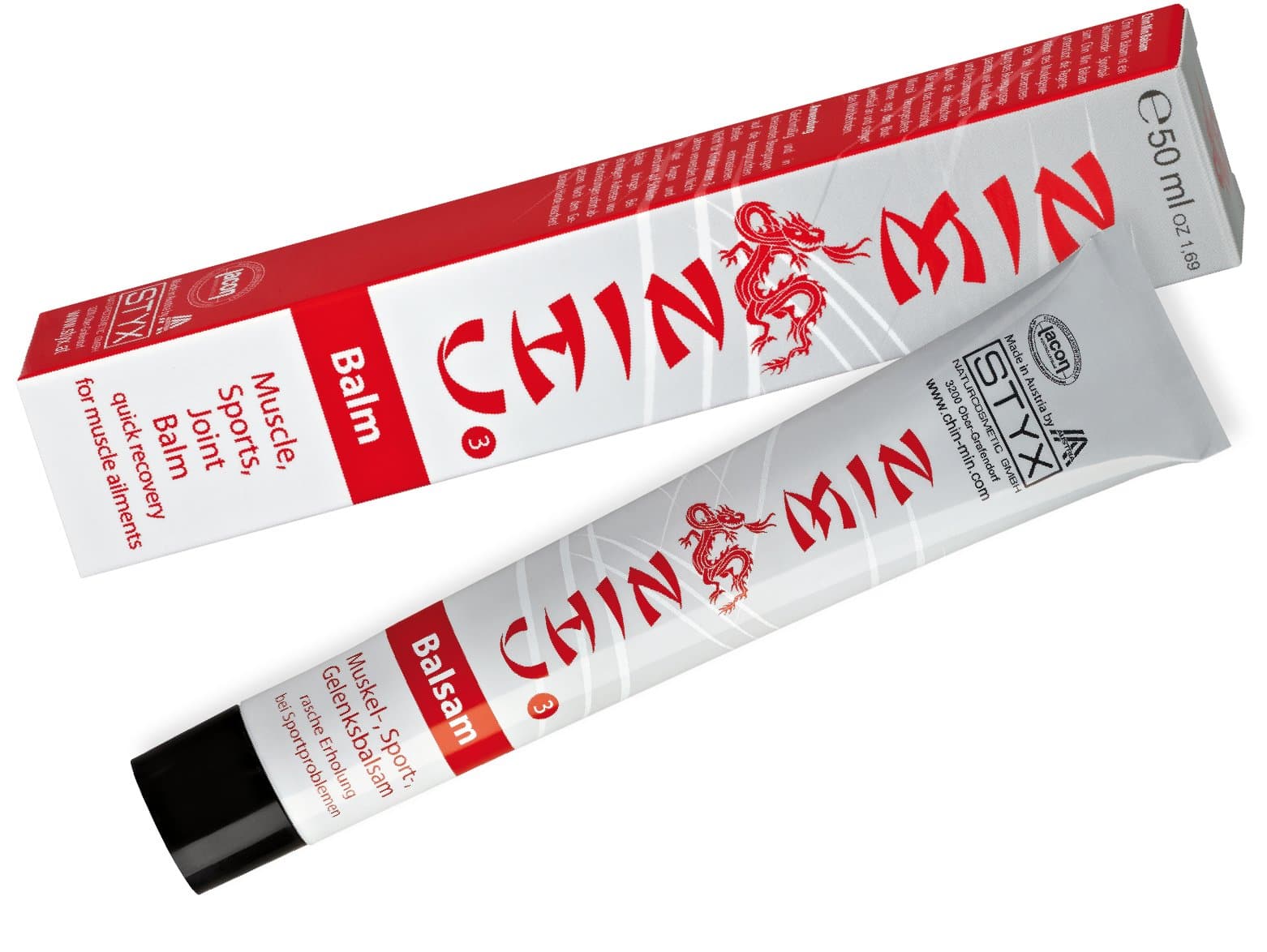 STYX Chin Min Balsam 50 ml - Muscle & Joint Pain Relief Balm - Unisex - Made in Austria
