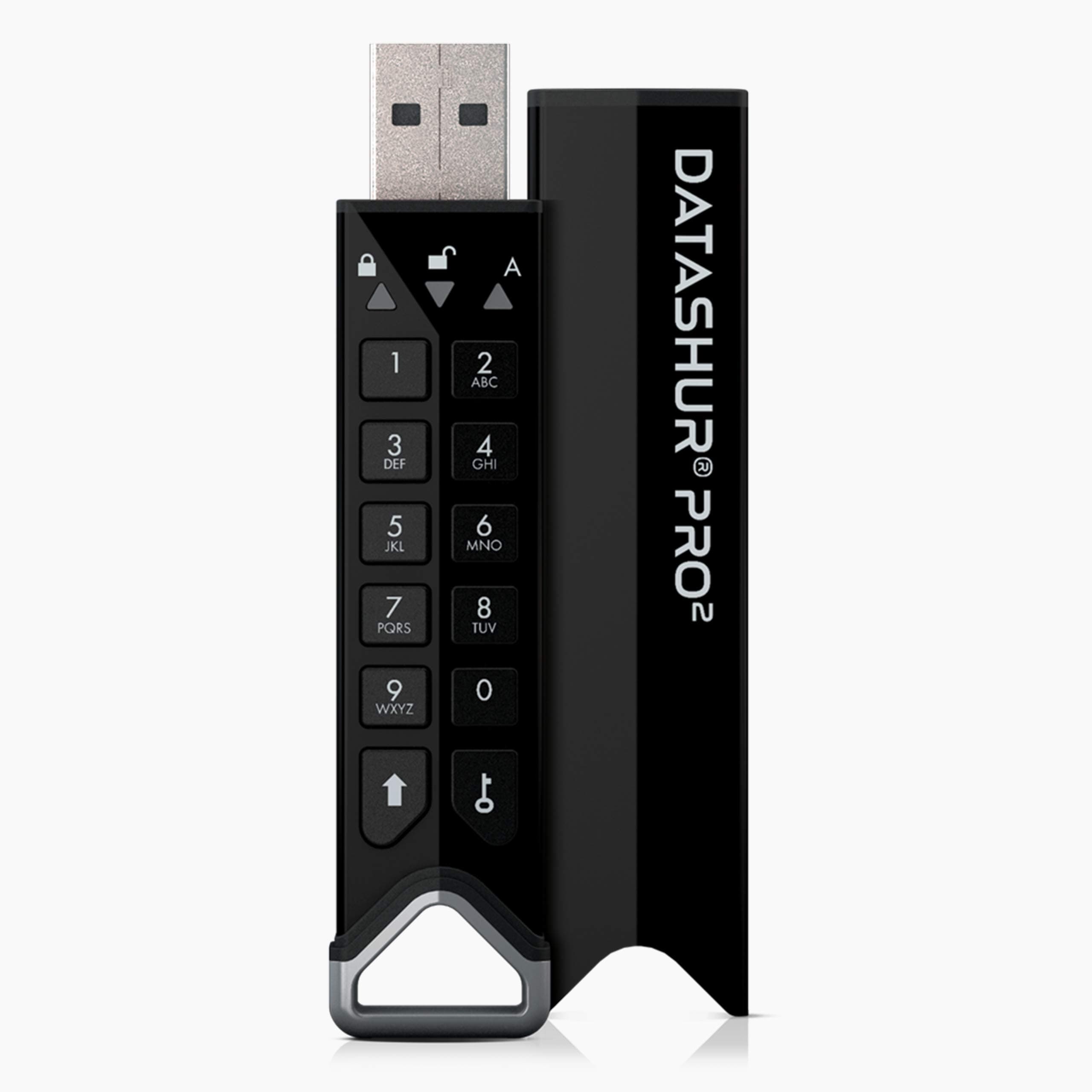 iStorage datAshur PRO2 256 GB | Secure Flash Drive | FIPS 140-2 Level 3 Certified | Password protected | Dust/Water-Resistant