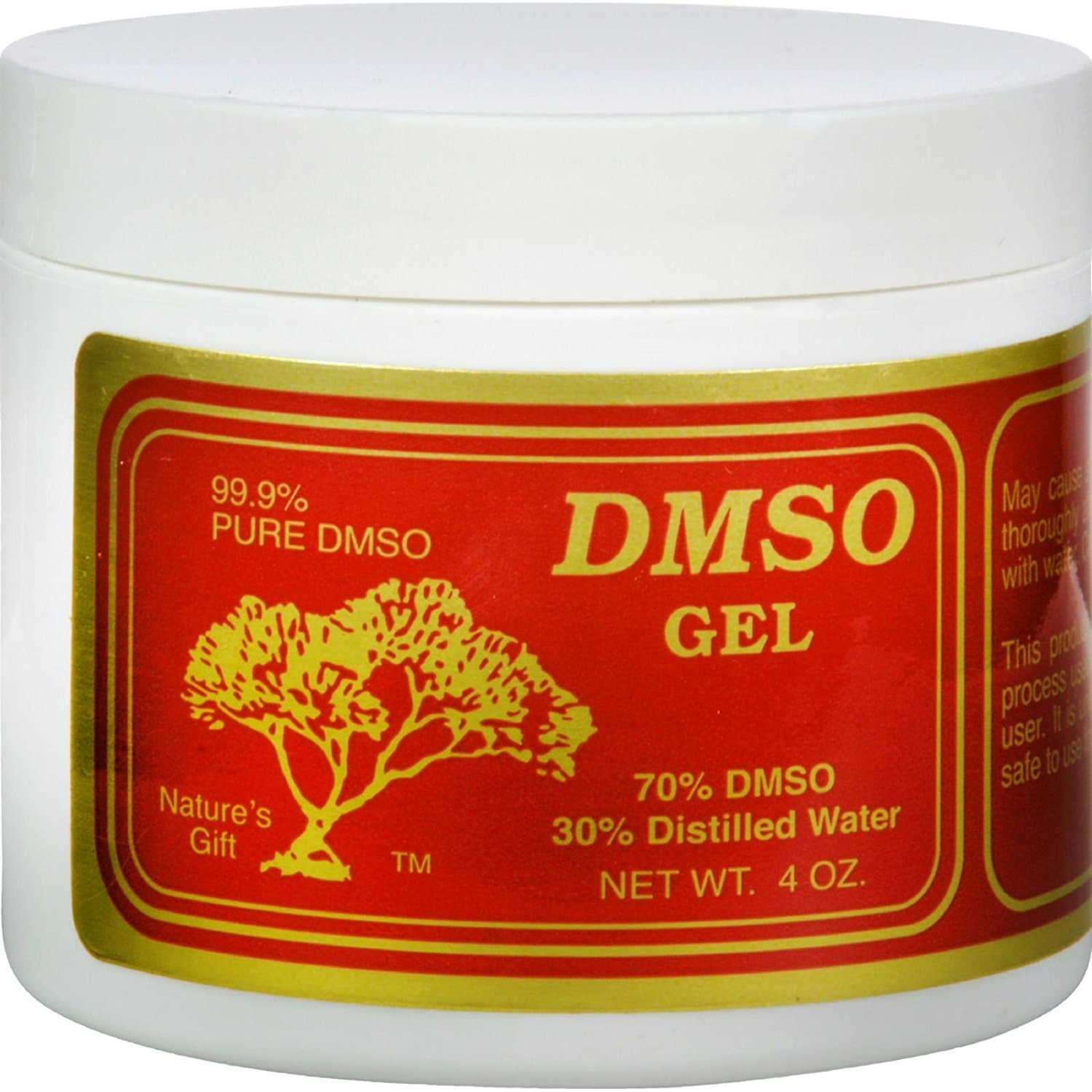 Gel 70/30 - Unfragranced - 4 oz - 99% Pure DMSO - Natures's Gift