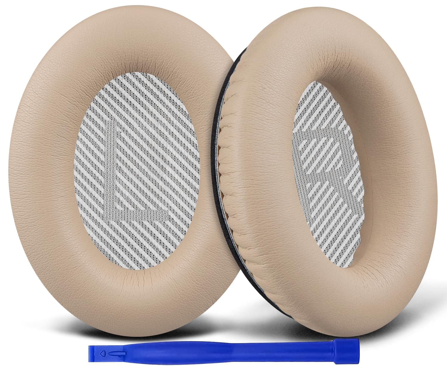 SoloWIT Replacement Earpads for Bose SoundLink Around Ear II/AE2/AE2II Headphones, Ear Pads Cushions with Soft Protein Leather, High-Density Foam - Beige