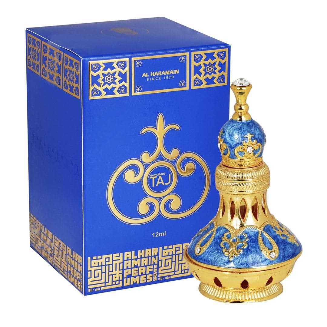 Al Haramain Taj Attar 12ml Unisex Perfume Oil | Arabian Concentrated Oil Based Perfume | Musk and Amber Scent