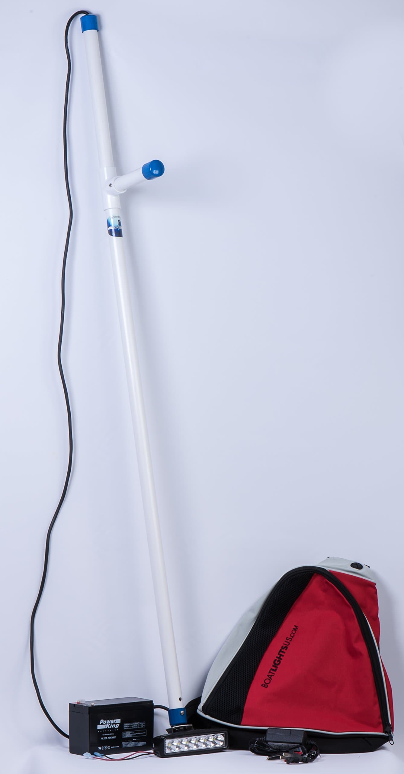 BoatLightsUS Flounder Light with 7 Amp-Hour Rechargeable Battery Pack