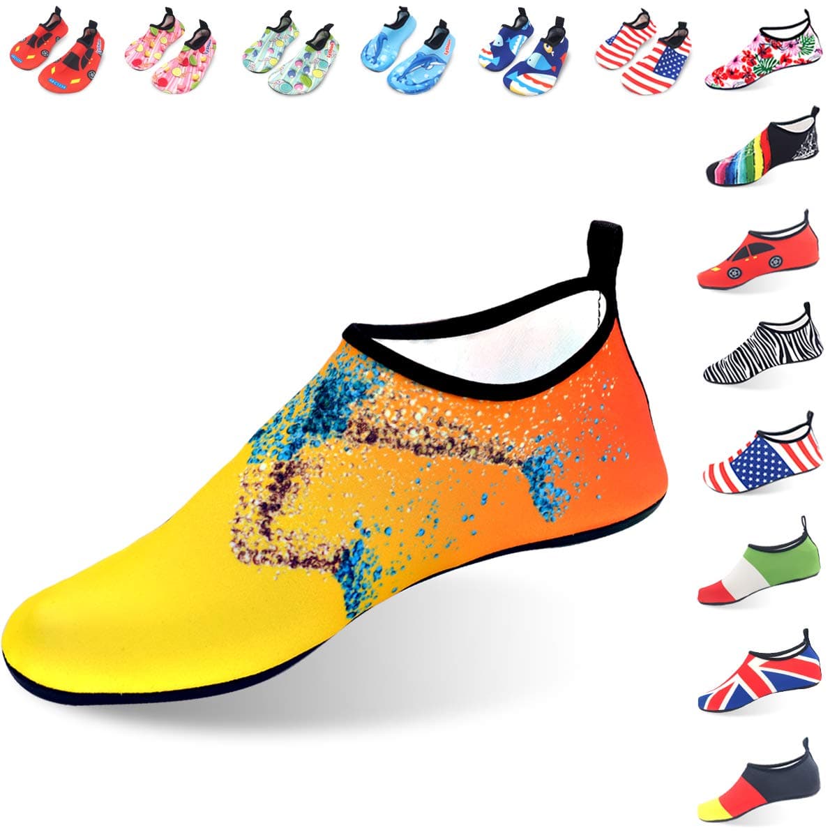 LYSHION Water Shoes Barefoot Quick-Dry Ultra-Light Breathable Aqua Socks for Beach Yoga Swimming Exercise Unisex