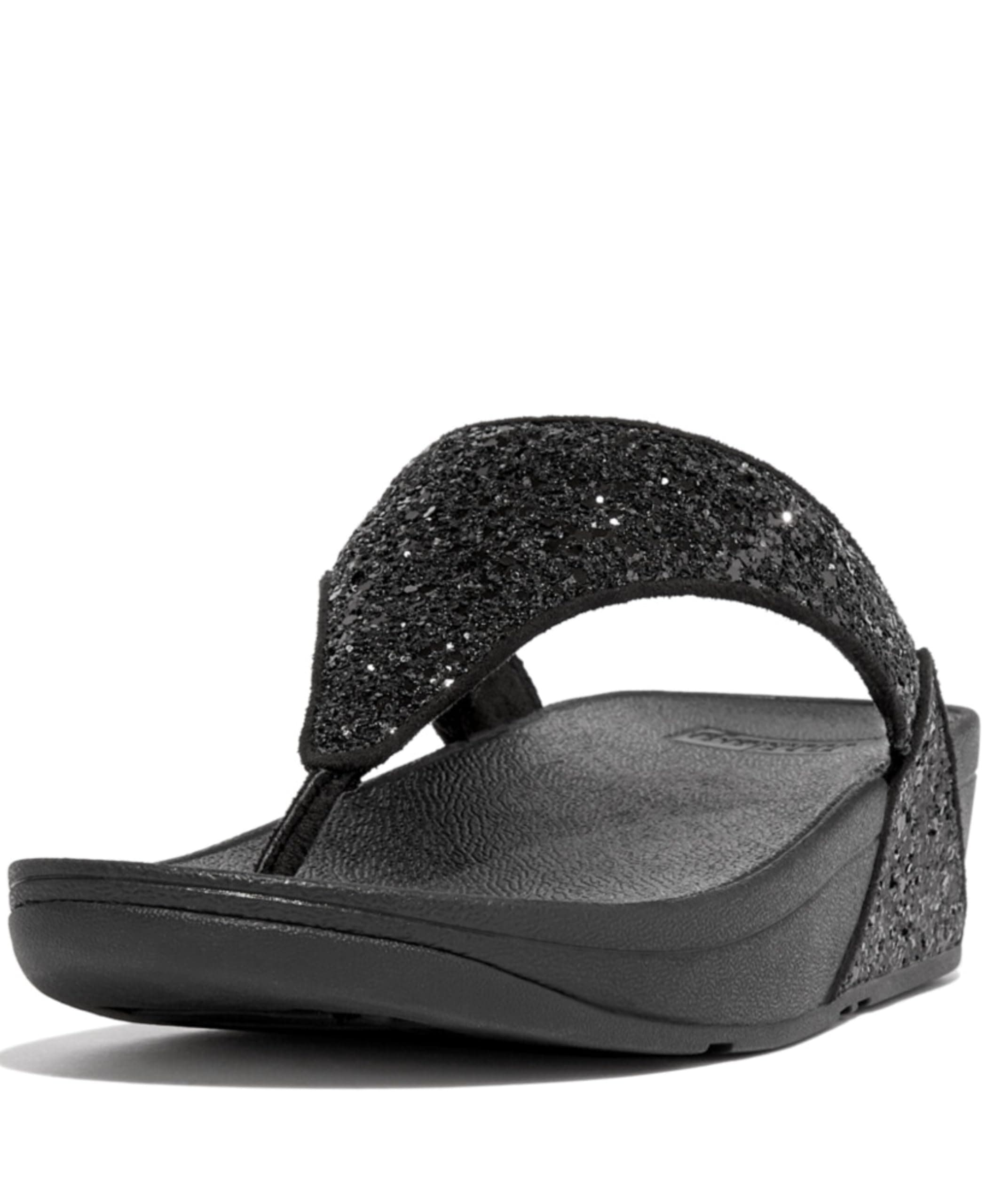 FitFlop Lulu Multi-Tonal Glitter Toe-Post Sandals