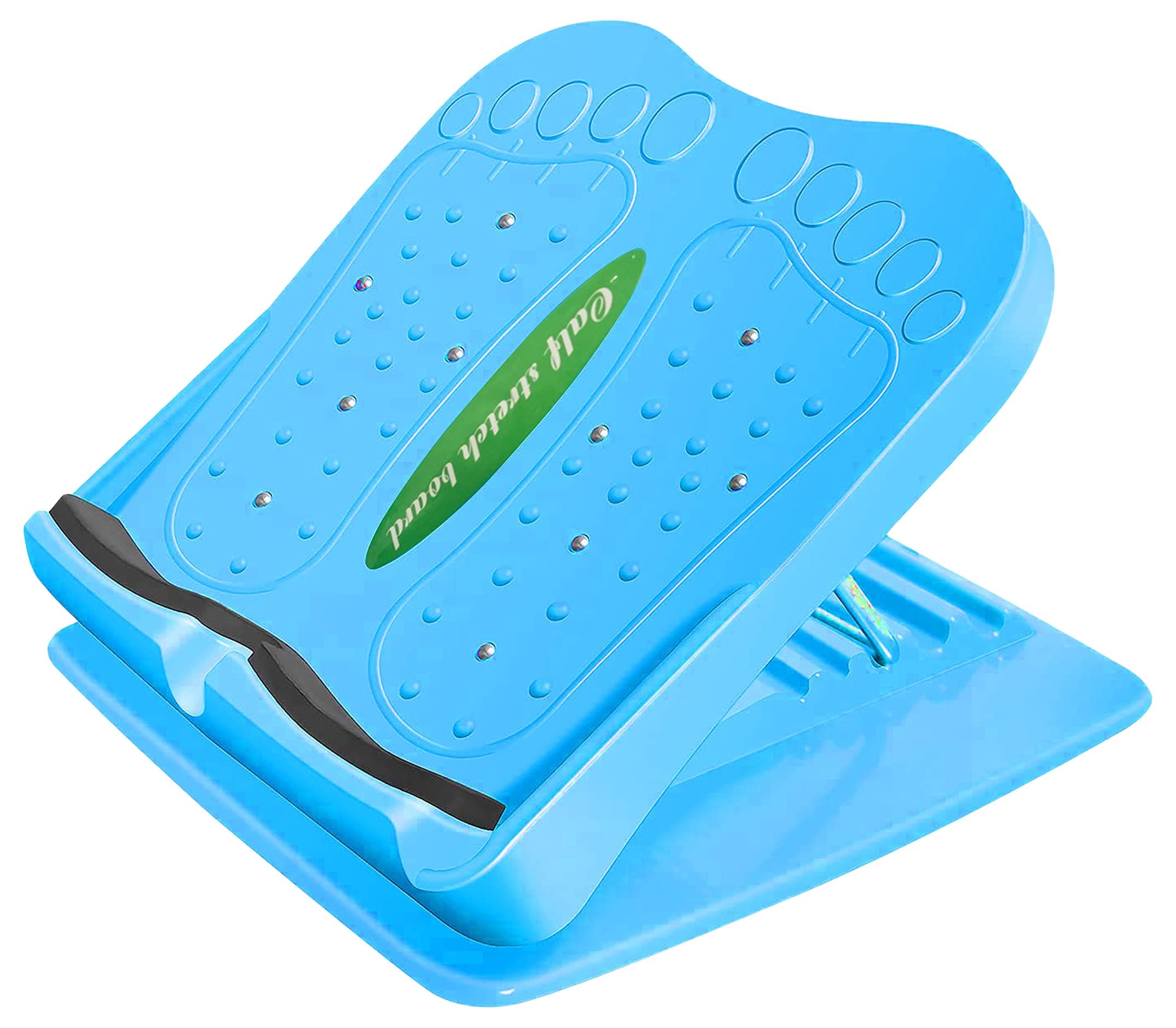 SKY LAND Portable Strength Training Equipment Leg Slant Board For Calf Stretcher Ankle And Stretching Tight Calves And Have 4 Adjustable Incline Angle With Max User Weight Of 330 Lbs. Em 9347 B, Blue